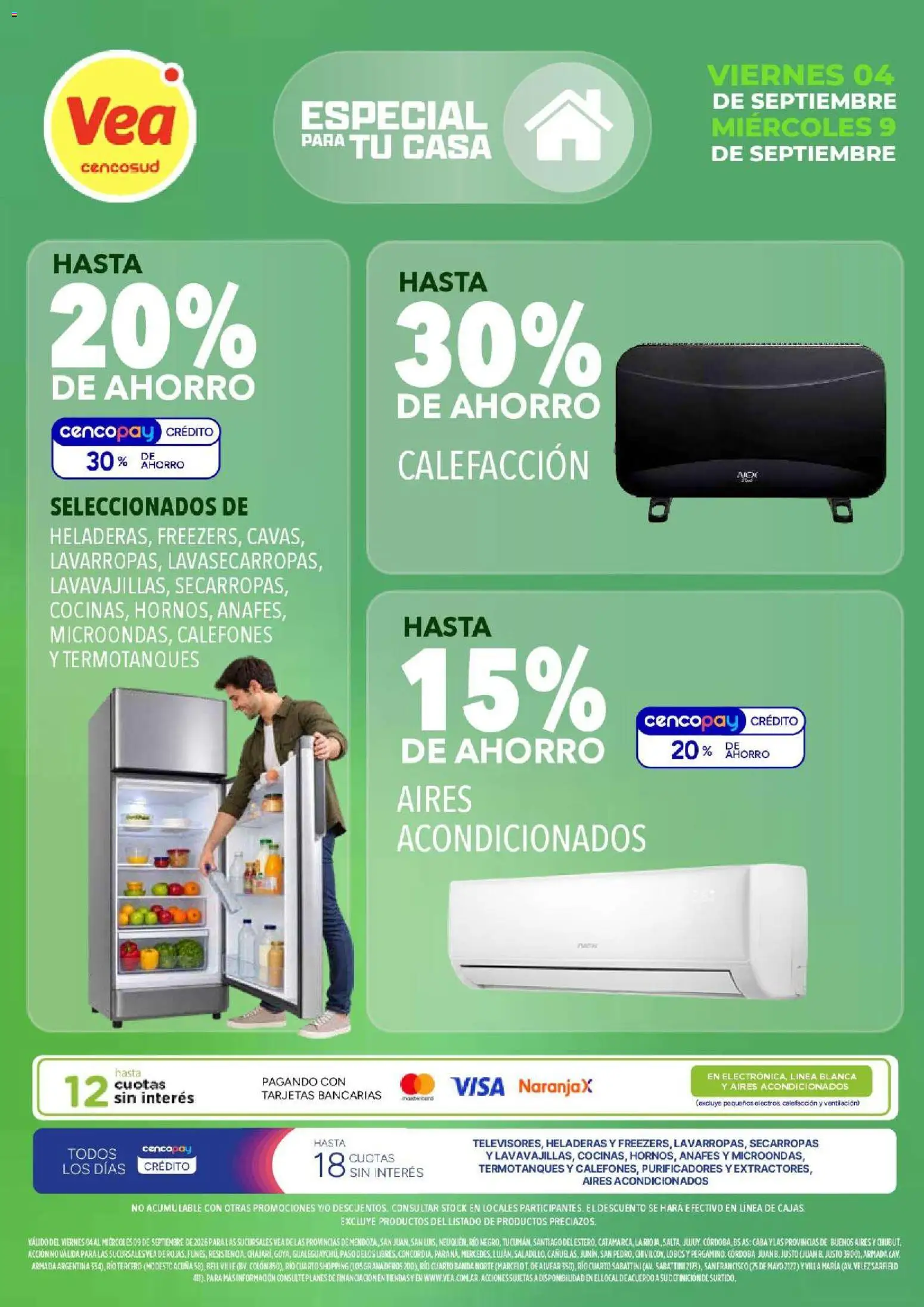 Vea - Especial para tu casa │ válido desde el 04/09/2026 | Página: 1 | Productos: Secarropas