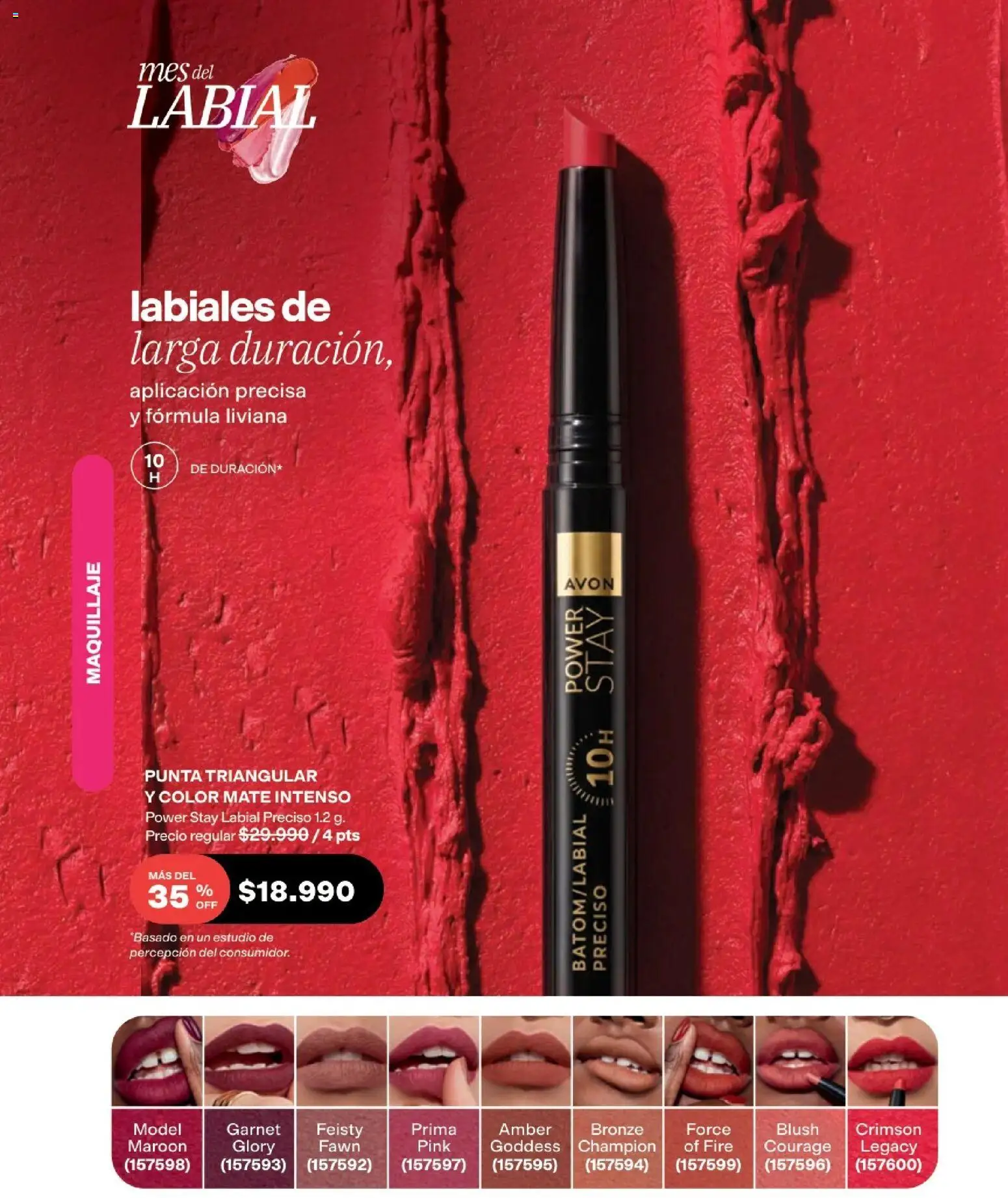 Avon revista - valida desde el 15/07/2026 | Página: 13 | Productos: Maquillaje