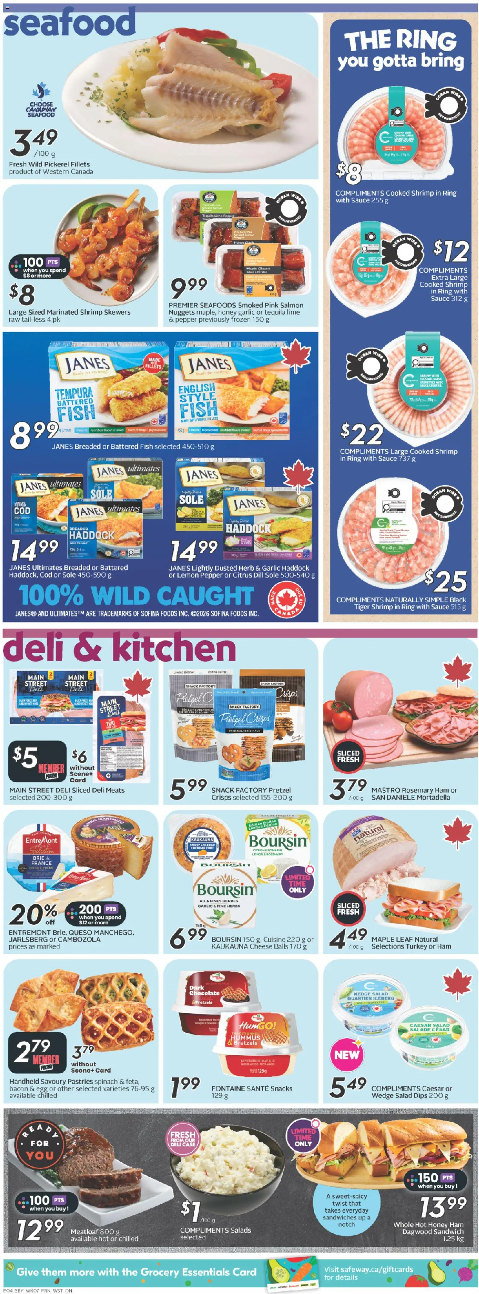 Safeway flyer valid from 11.06.2026 | Page: 7 | Products: Turkey, Cheese, Chocolate, Ham
