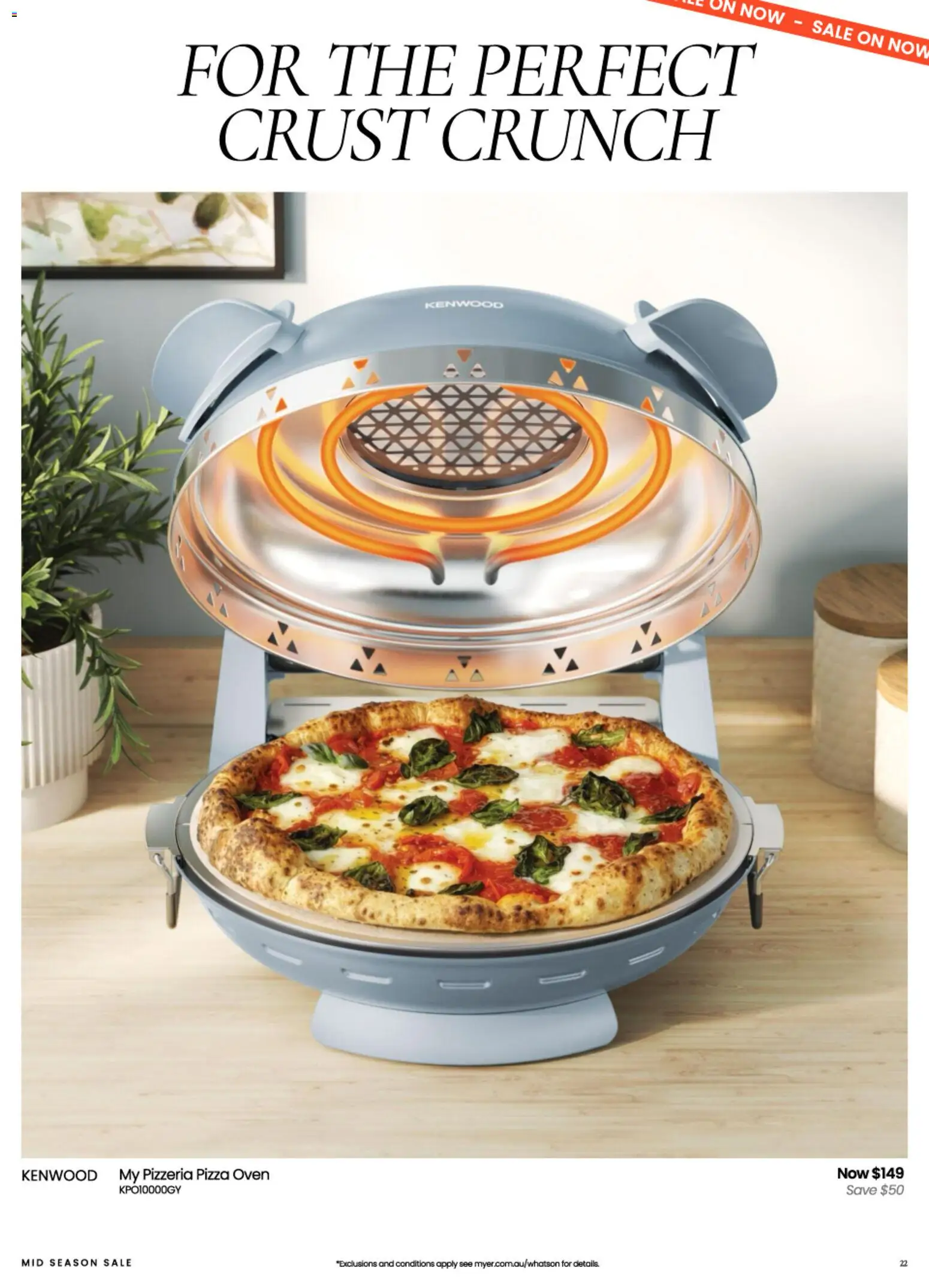 Myer catalogue - valid from 09/09/2026 | Page: 22 | Products: Pizza, Oven