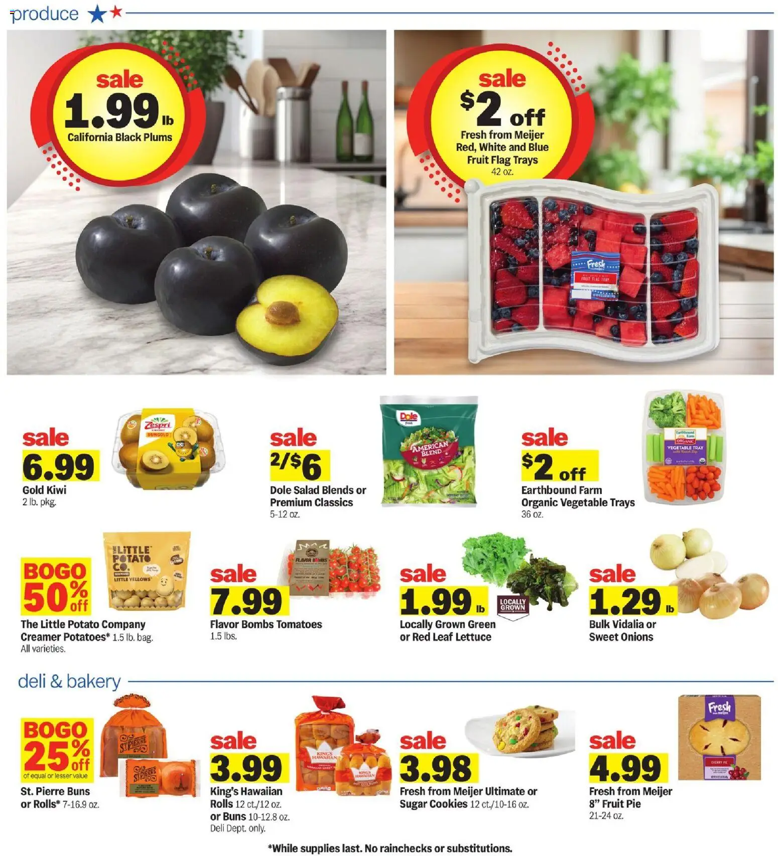 Meijer Weekly Ad - valid from 07/01/2026 | Page: 24 | Products: Lettuce, Kiwi, Cookies, Salad
