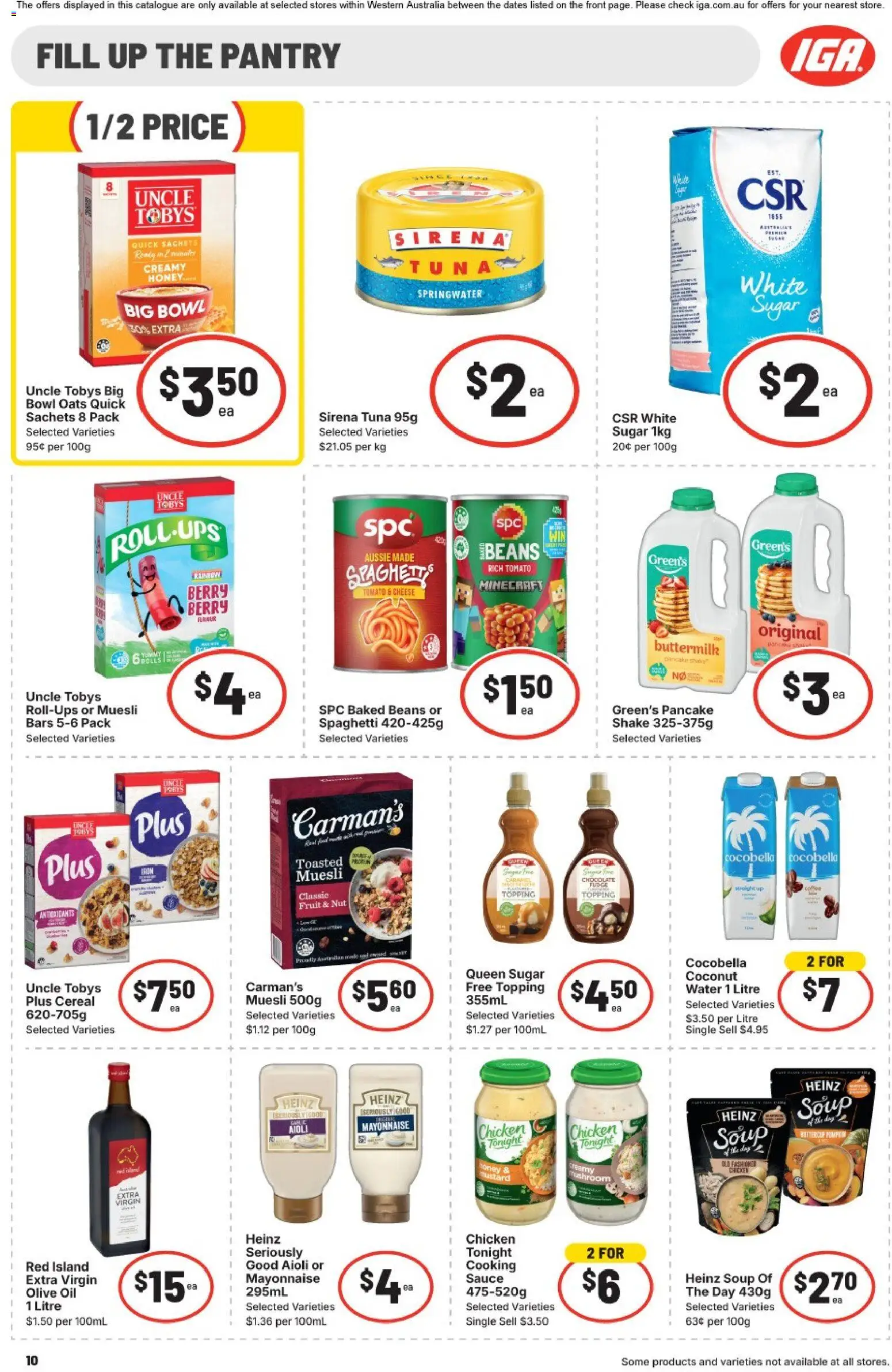 IGA catalogue - valid from 22/07/2026 | Page: 10 | Products: Chocolate, Honey, Mustard, Sauce