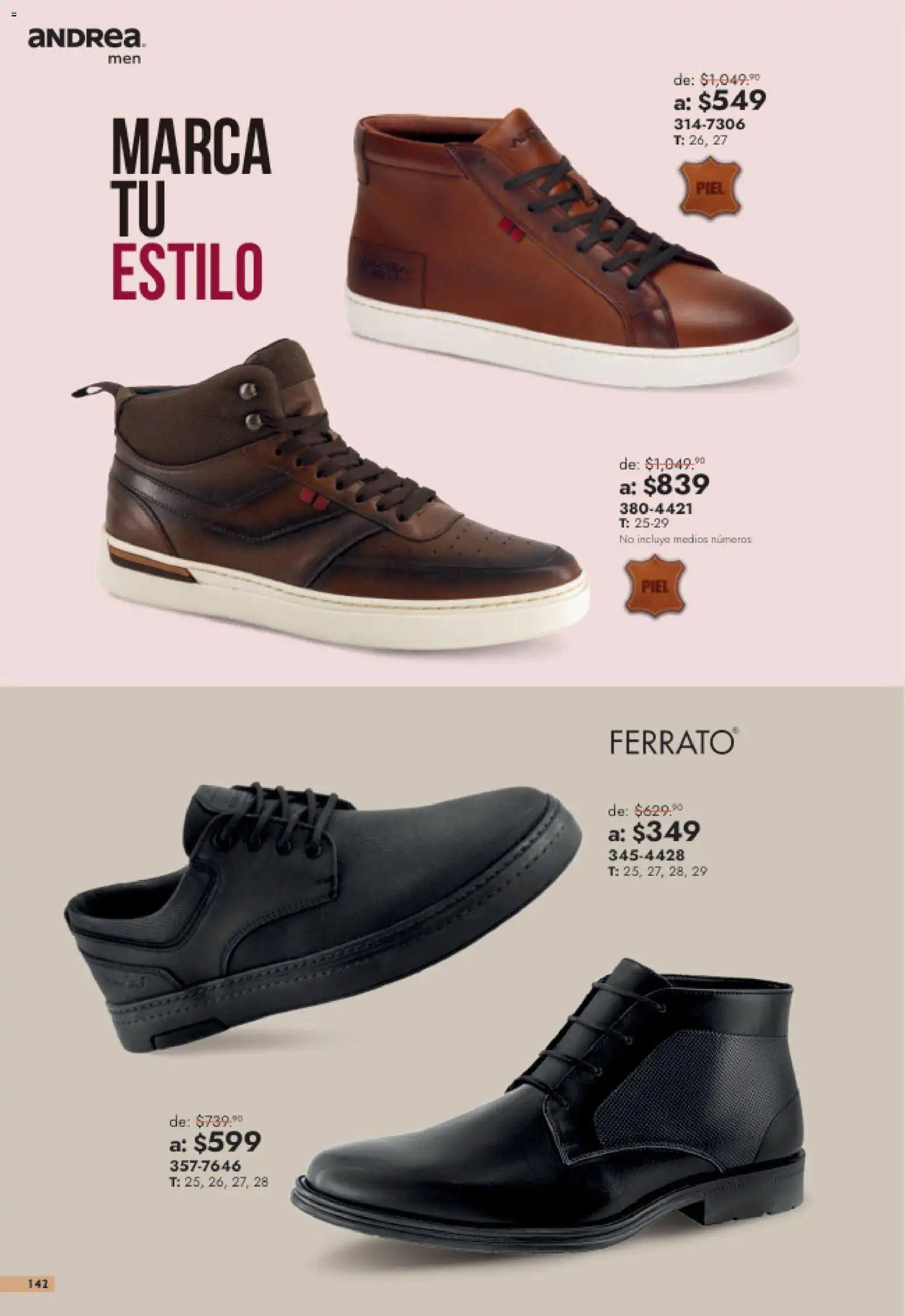 Nuevas ofertas de Andrea válidas en toda la República Mexicana desde el 26/07/2026. ¡Encuentra las mejores ofertas en Andrea catálogo Outlet! | Página: 142