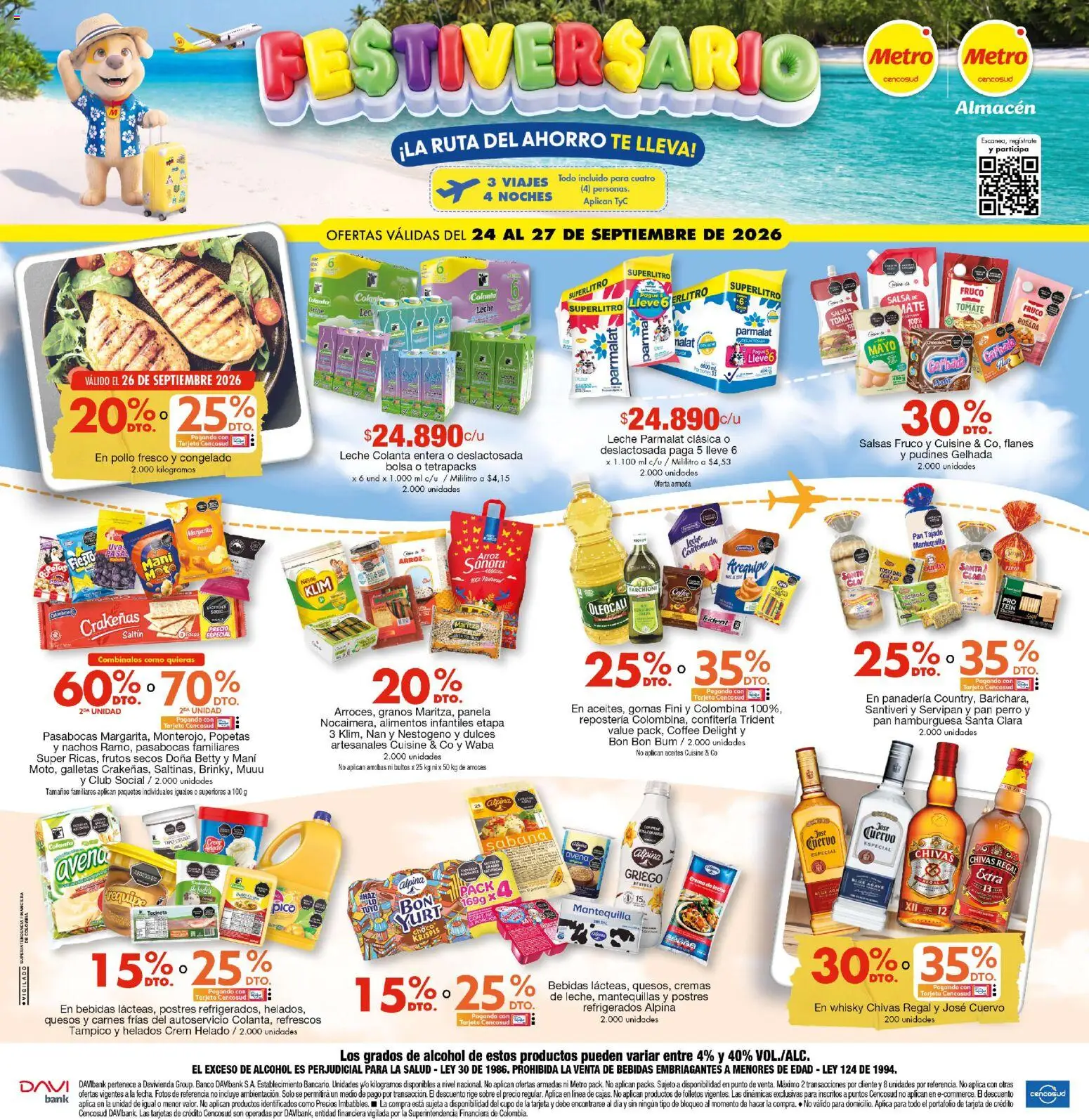Metro revista - valida desde el 24/09/2026 | Página: 1 | Productos: Arroz, Ajo, Panadería, Dulces