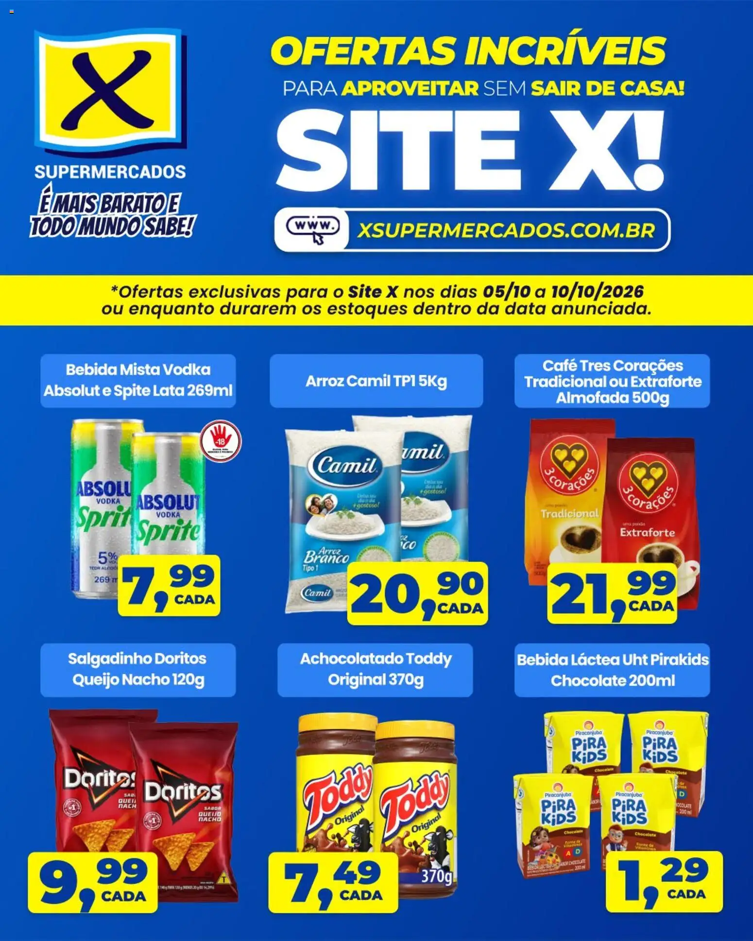 X Supermercados Folheto - válido de 05/10/2026 | Página: 1