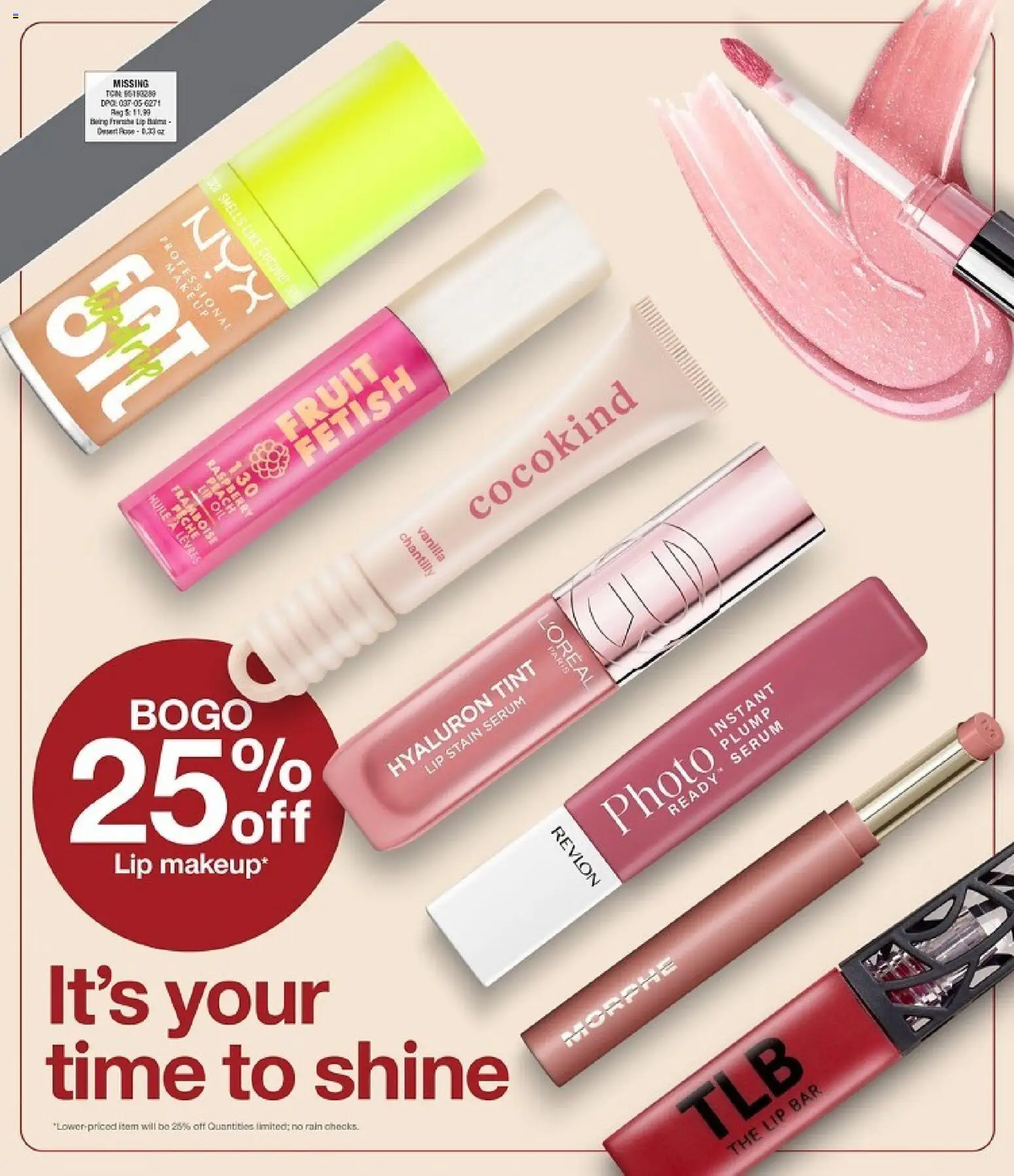 Target Weekly Ad - valid from 07/26/2026 | Page: 25 | Products: Lip Stain, Oil, Raspberry