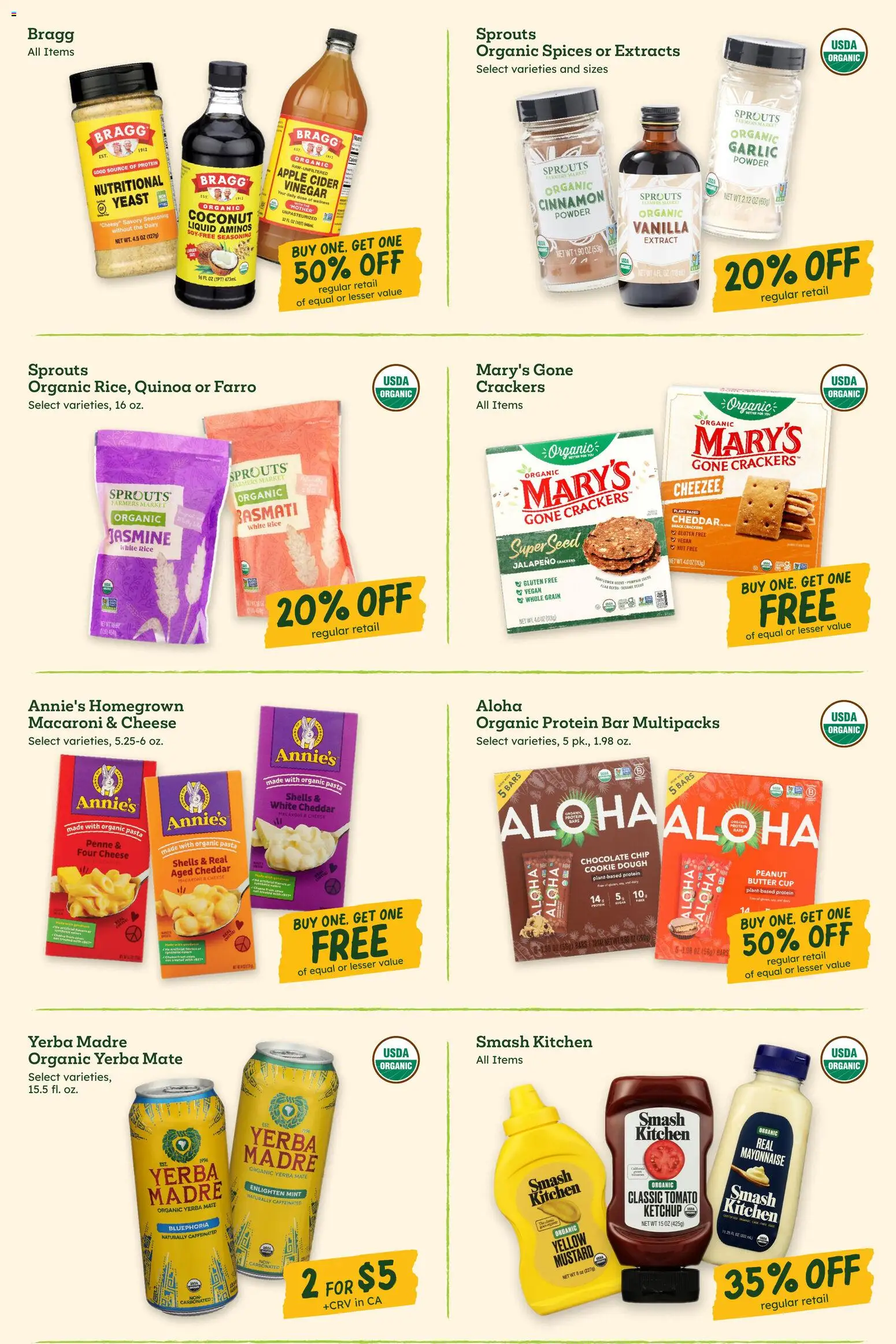 Sprouts Weekly Ad - valid from 06/24/2026 | Page: 9 | Products: Powder, Butter, Pasta, Garlic