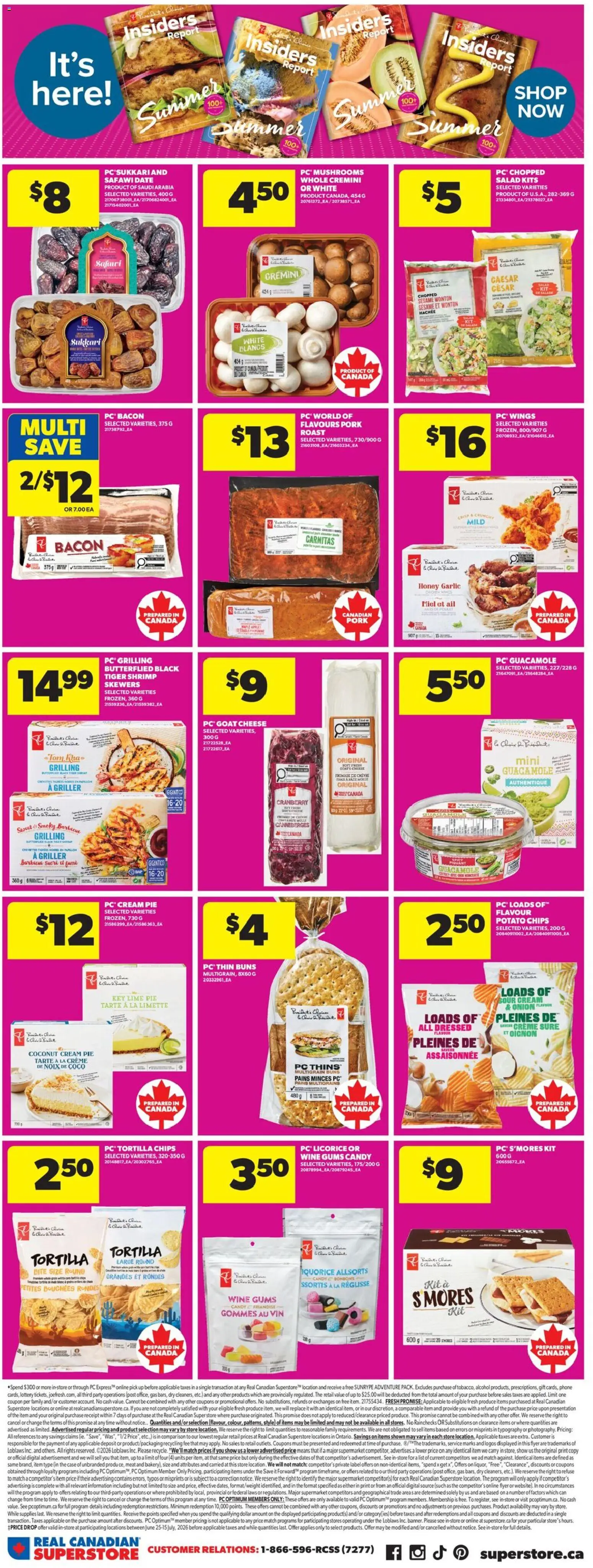 Real Canadian Superstore flyer valid from Jul 2, 2026 | Page: 11 | Products: Sour cream, PC, Case, Wine