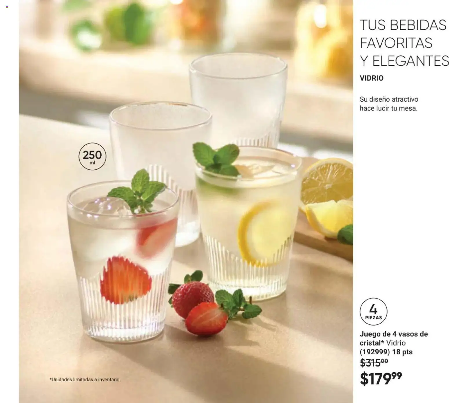 Nuevas ofertas de AVON válidas en toda la República Mexicana desde el 11/09/2026. ¡Encuentra las mejores ofertas en AVON Casa & Estilo 14 2026! | Página: 31 | Productos: Bebidas, Juego, Vasos