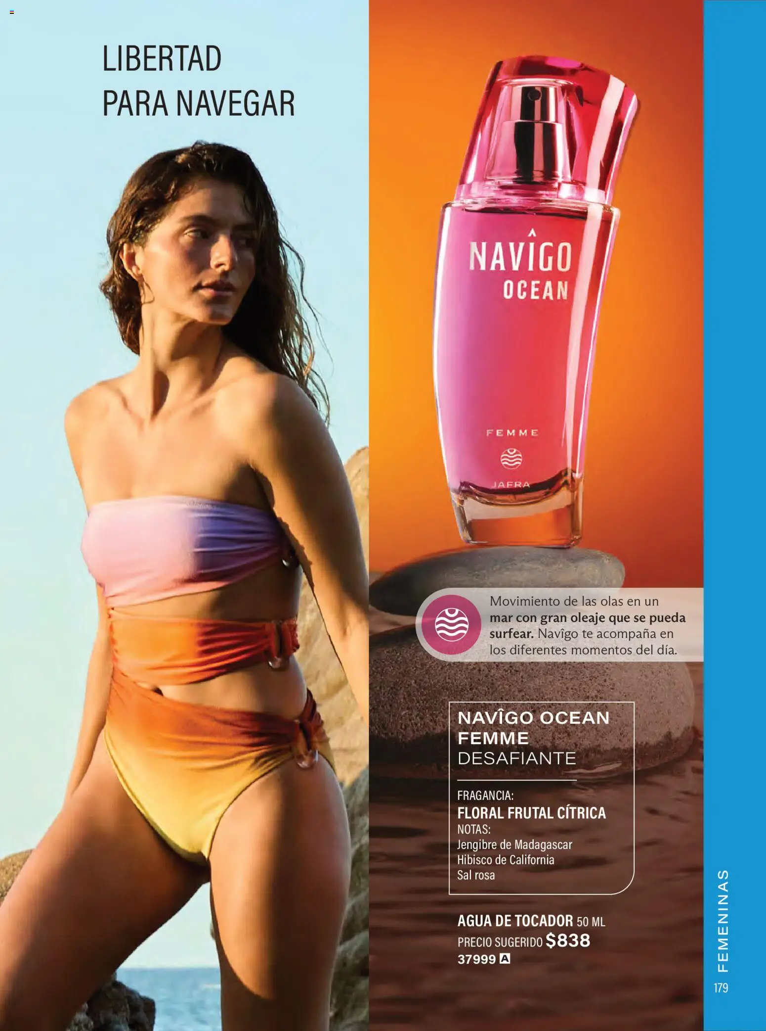 Nuevas ofertas de JAFRA válidas en toda la República Mexicana desde el 01/07/2026. ¡Encuentra las mejores ofertas en JAFRA catálogo Organizador de Ventas! | Página: 179 | Productos: Sal, Agua, Té, Perfume