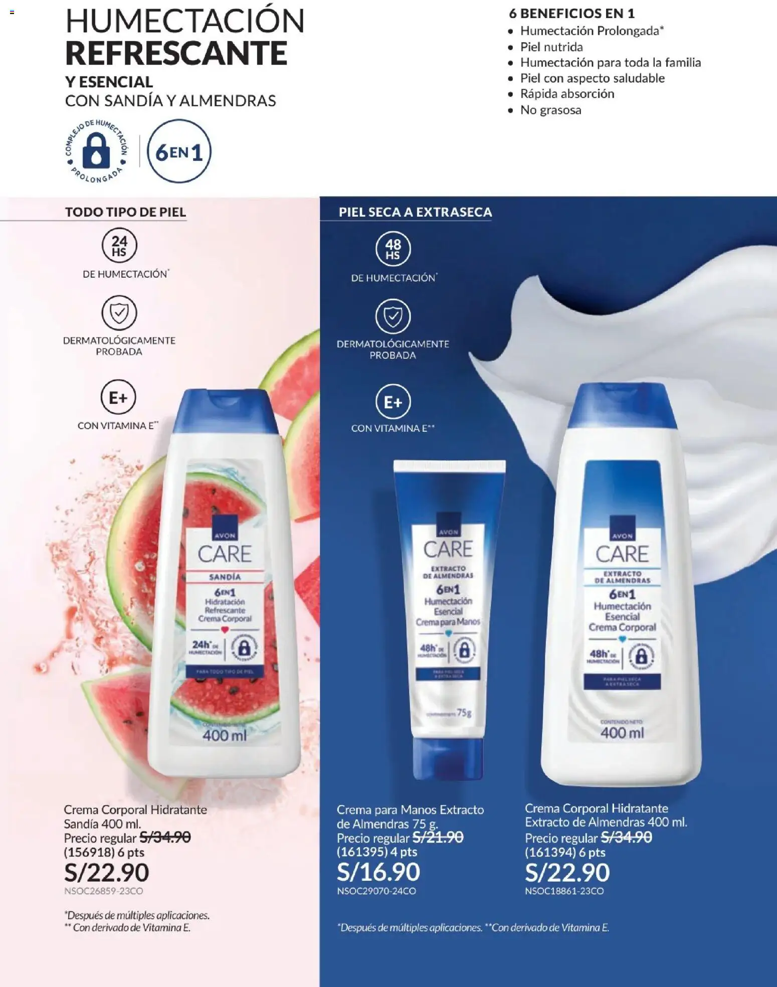 Catálogo Avon válido desde 01/07/2026 | Página: 130 | Productos: Crema, Almendras