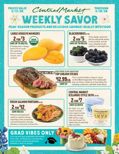 Preview of Central Market weekly ads valid from 13.05.2026