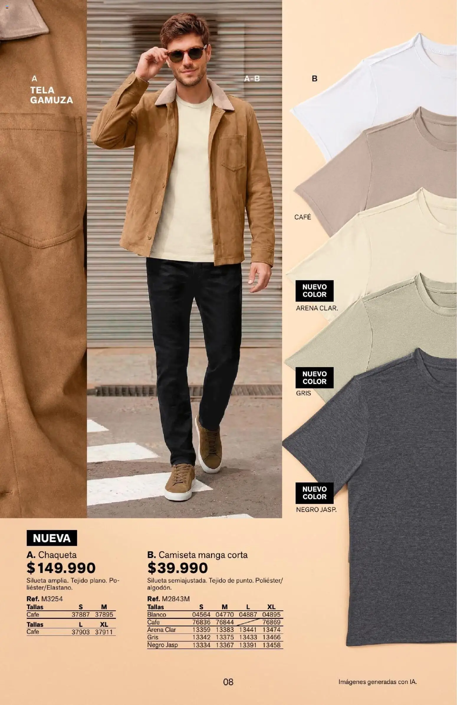 Leonisa revista - valida desde el 04/08/2026 | Página: 8 | Productos: Gamuza, Camiseta, Chaqueta, Café