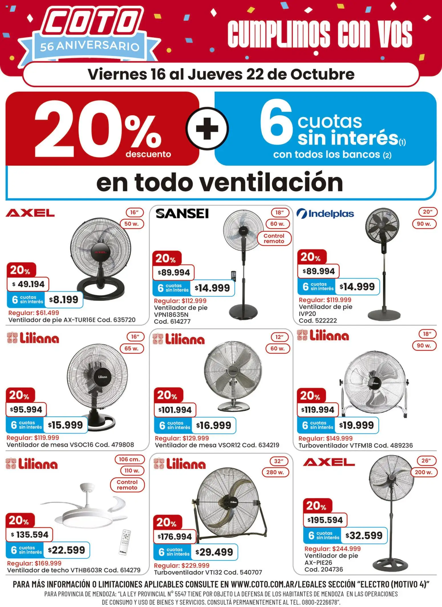 Coto - Electro Motivo Ventilación │ válido desde el 16/10/2026 | Página: 1