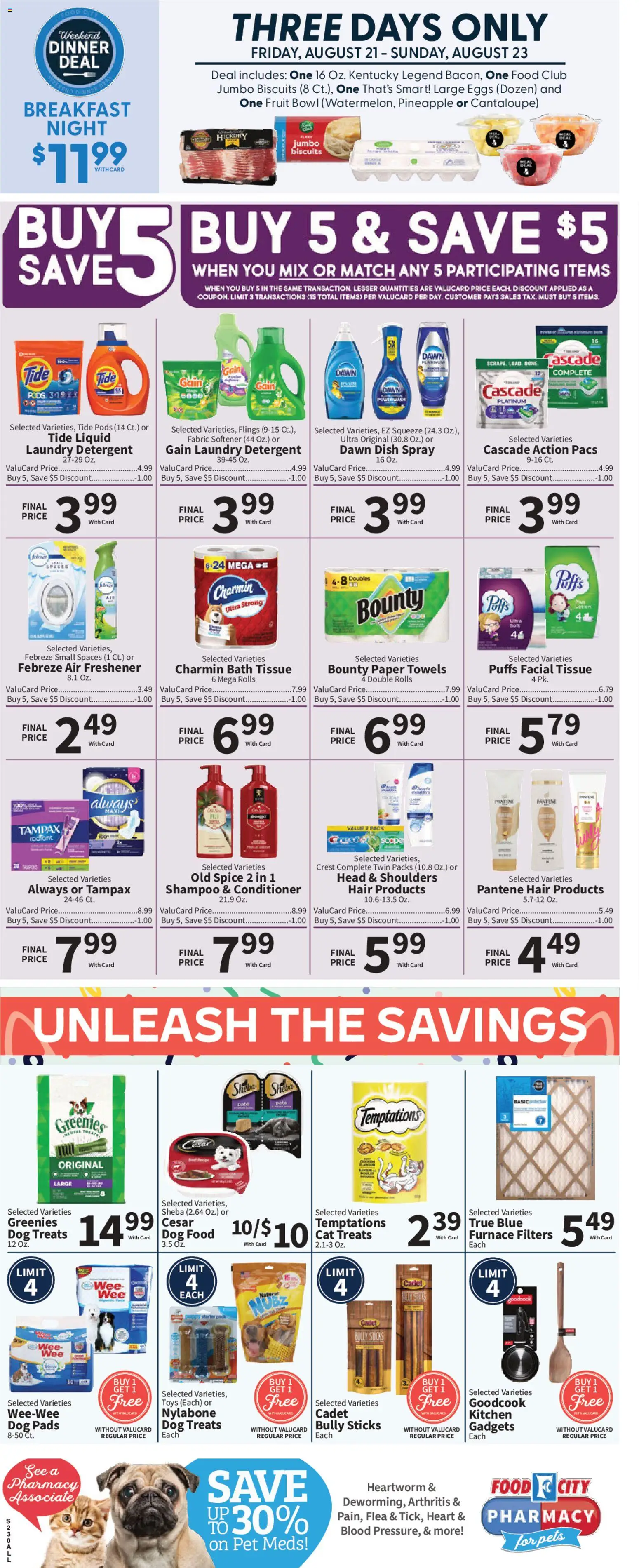Food City Weekly Ad - valid from 08/19/2026 | Page: 2 | Products: Dog Treats, Dog Food, Laundry detergent, Eggs