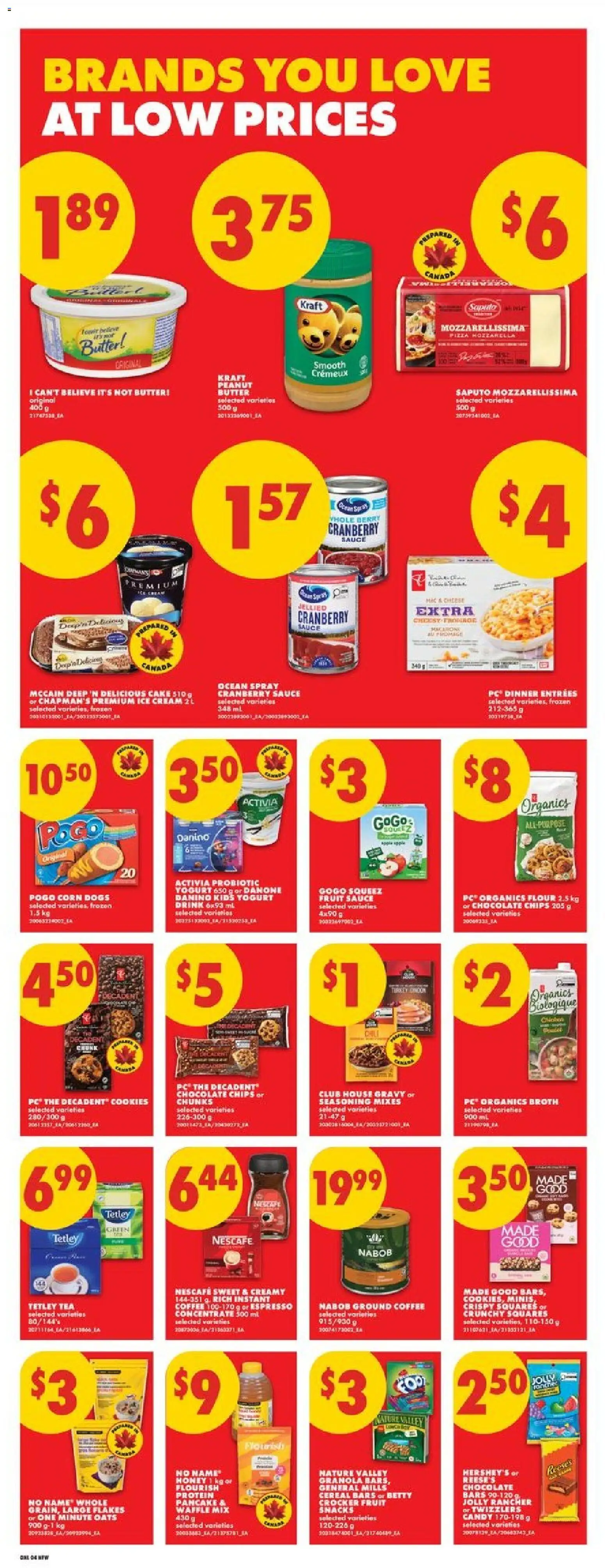No Frills flyer valid from Oct 1, 2026 | Page: 9 | Products: Cream, Broth, Ice, Ground coffee