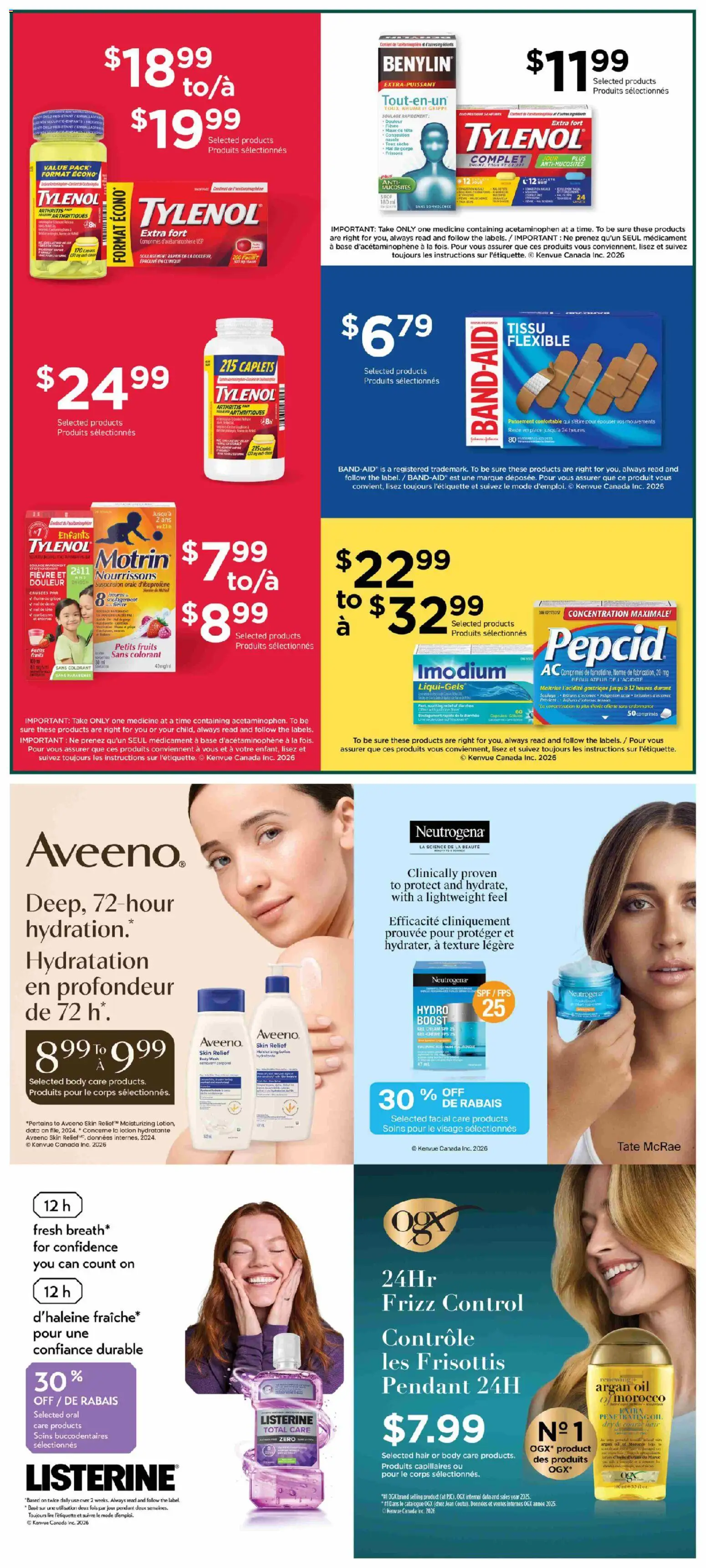 Jean Coutu flyer valid from Oct 1, 2026 | Page: 11 | Products: Cream, Listerine, Oil, Ingredients