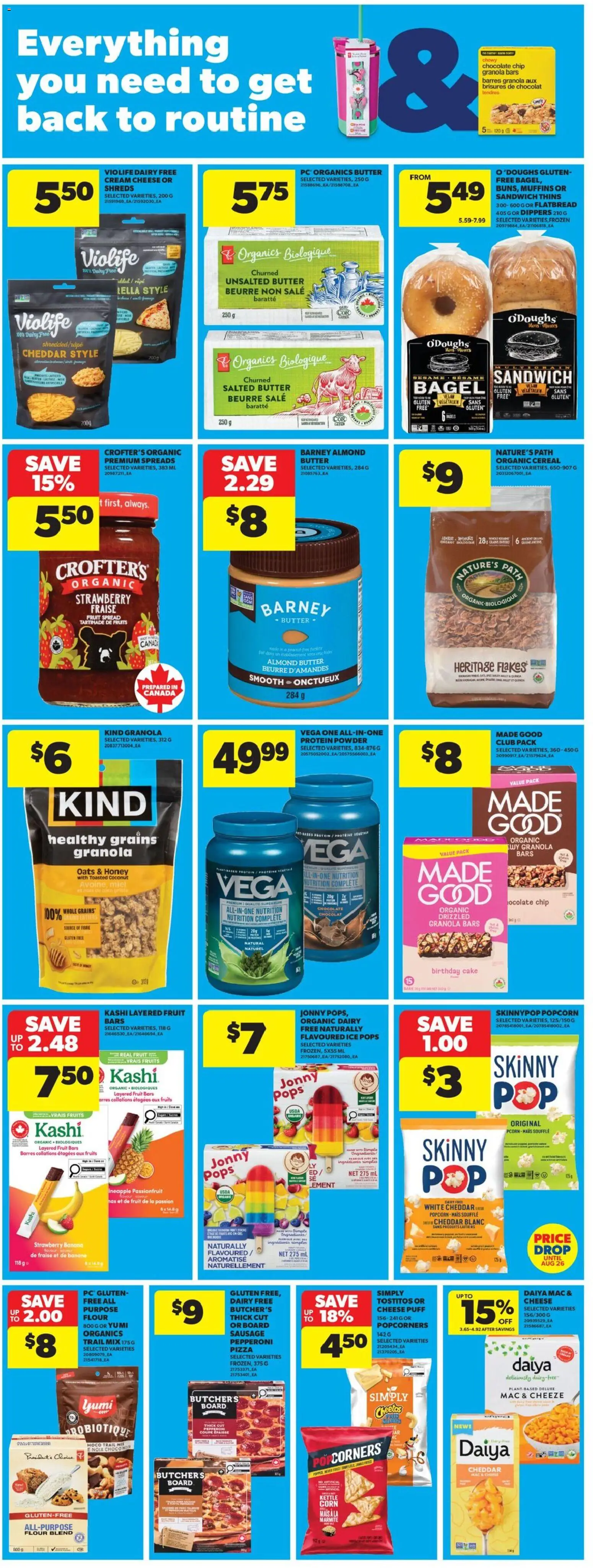 Real Canadian Superstore flyer valid from Aug 13, 2026 | Page: 21 | Products: Fruit, Flour, Grains, Honey