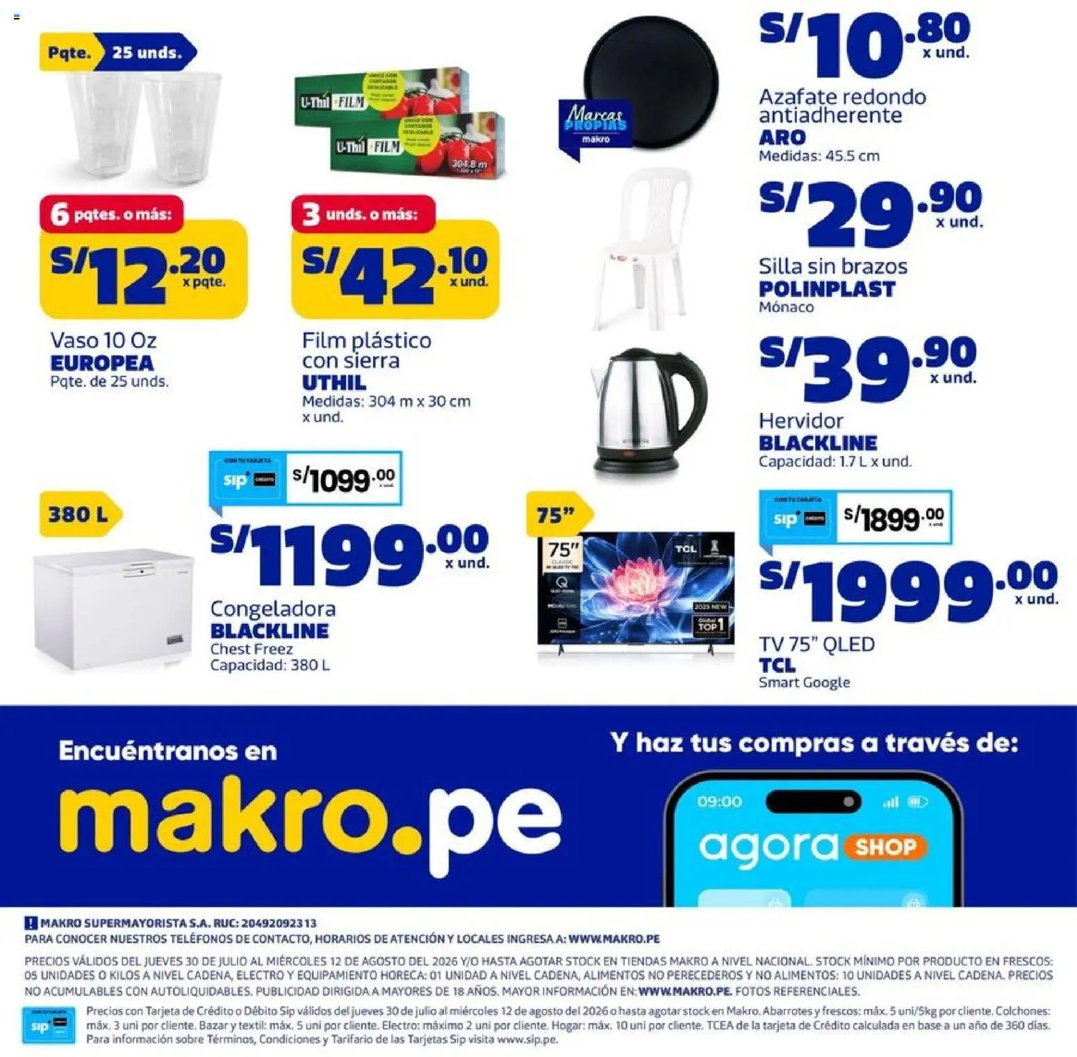 Catálogo Makro válido desde 30/07/2026 | Página: 22 | Productos: Silla, Hervidor