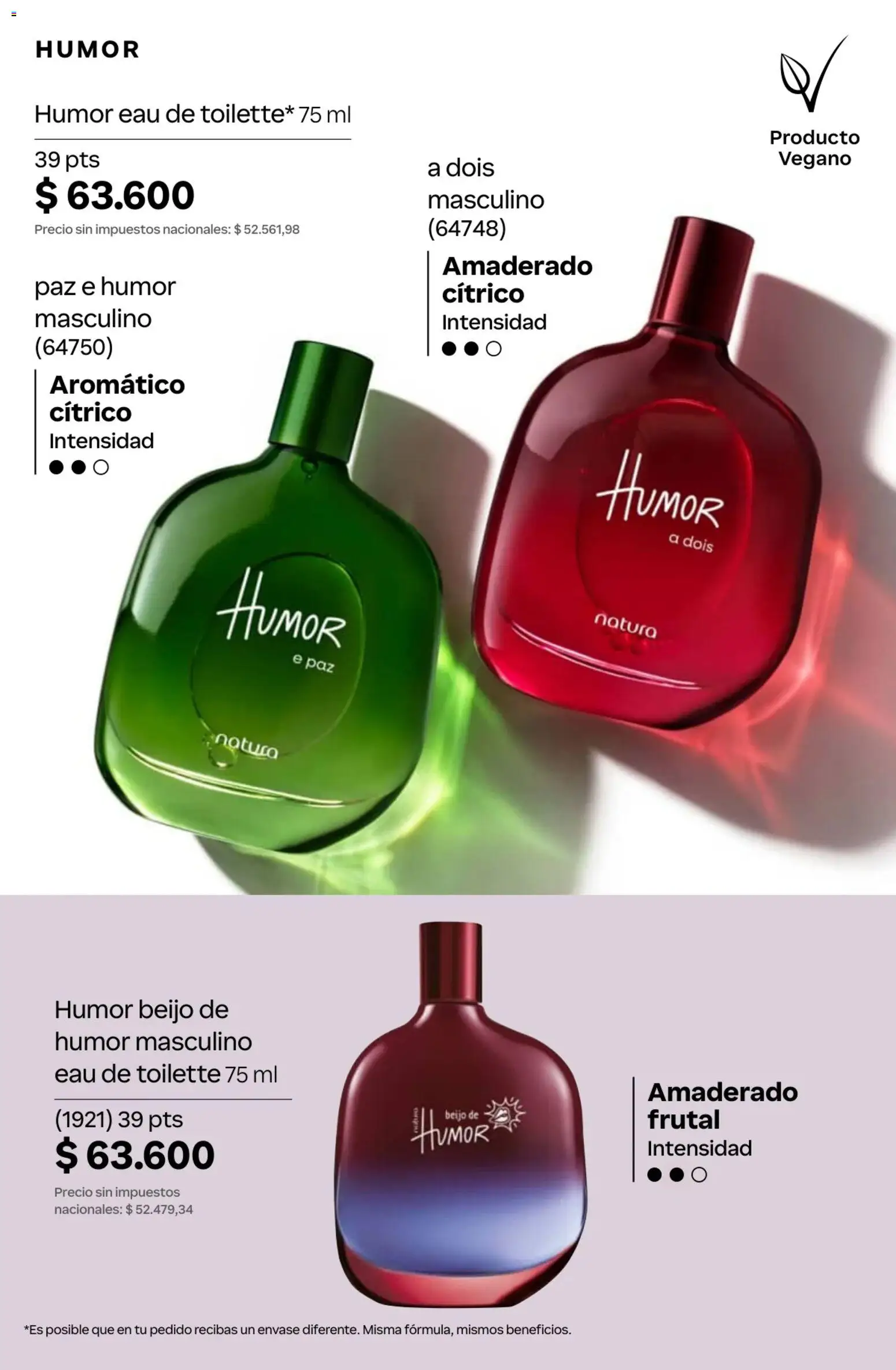 Catálogo Natura Ciclo 13 │ válido desde el 02/09/2026 | Página: 96 | Productos: Eau de toilette
