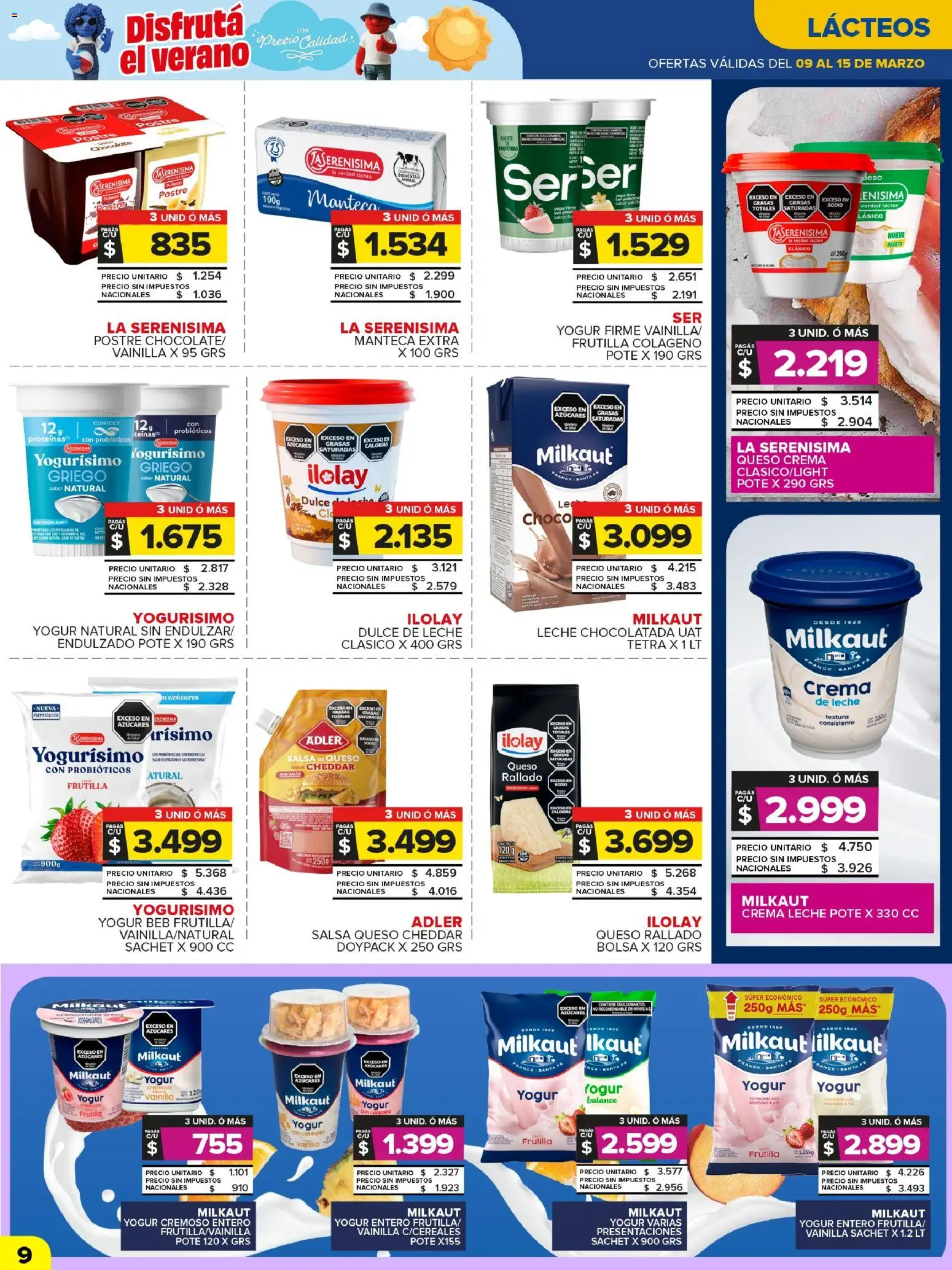 Carrefour Maxi catálogo │ válido desde el 09.03.2026 | Página: 9 | Productos: Frutilla, Fuente, Manteca, Chocolate