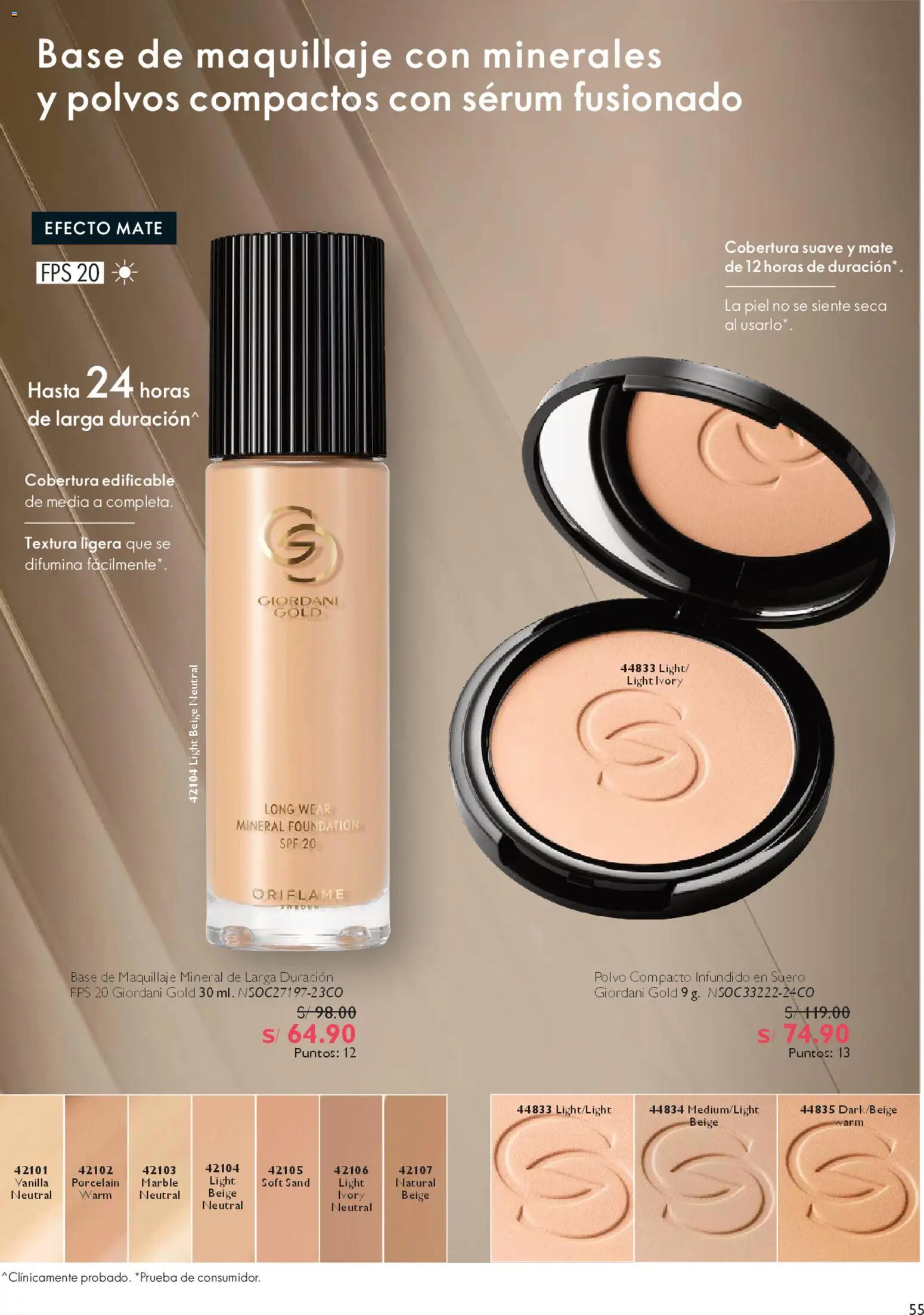 Catálogo Oriflame válido desde 28/03/2026 | Página: 55 | Productos: Maquillaje, Polvo