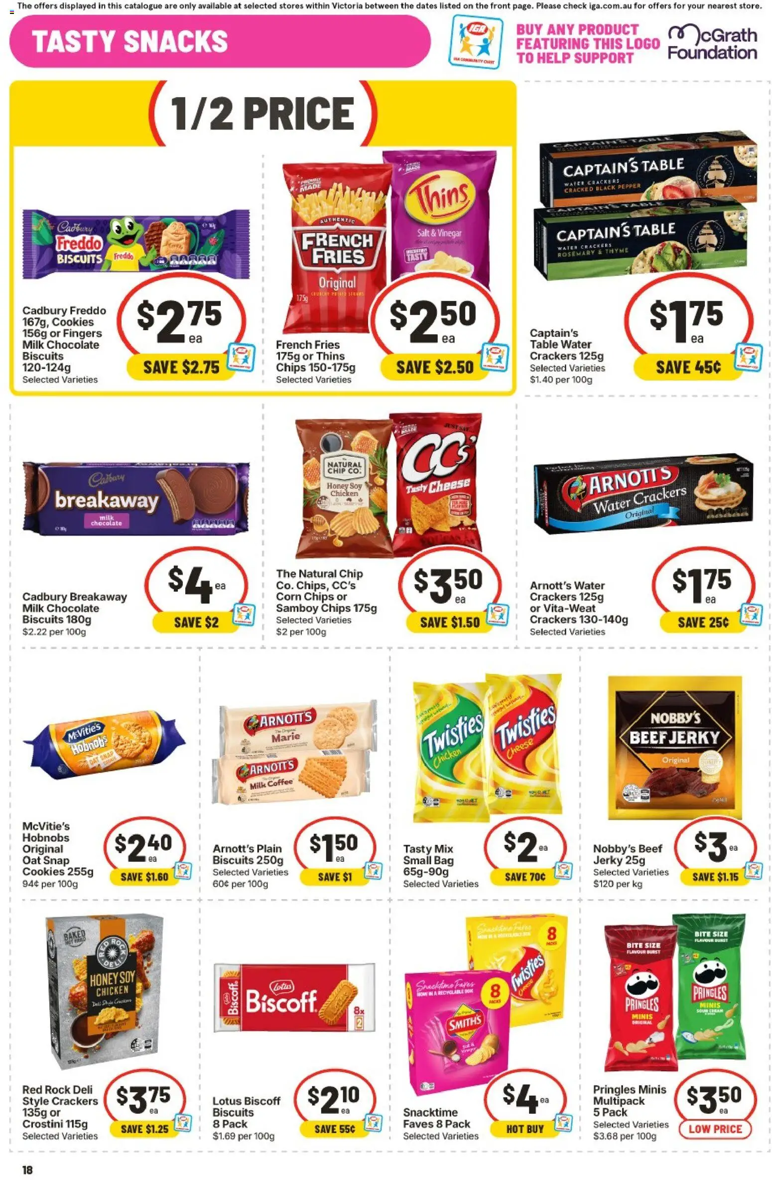 IGA catalogue - valid from 16/09/2026 | Page: 16 | Products: Crackers, Milk, Chips, Straws