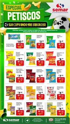 Semar Supermercado ofertas Petiscos - Pré-Visualização do folheto da loja Semar Supermercado, válido de 09.06.2026