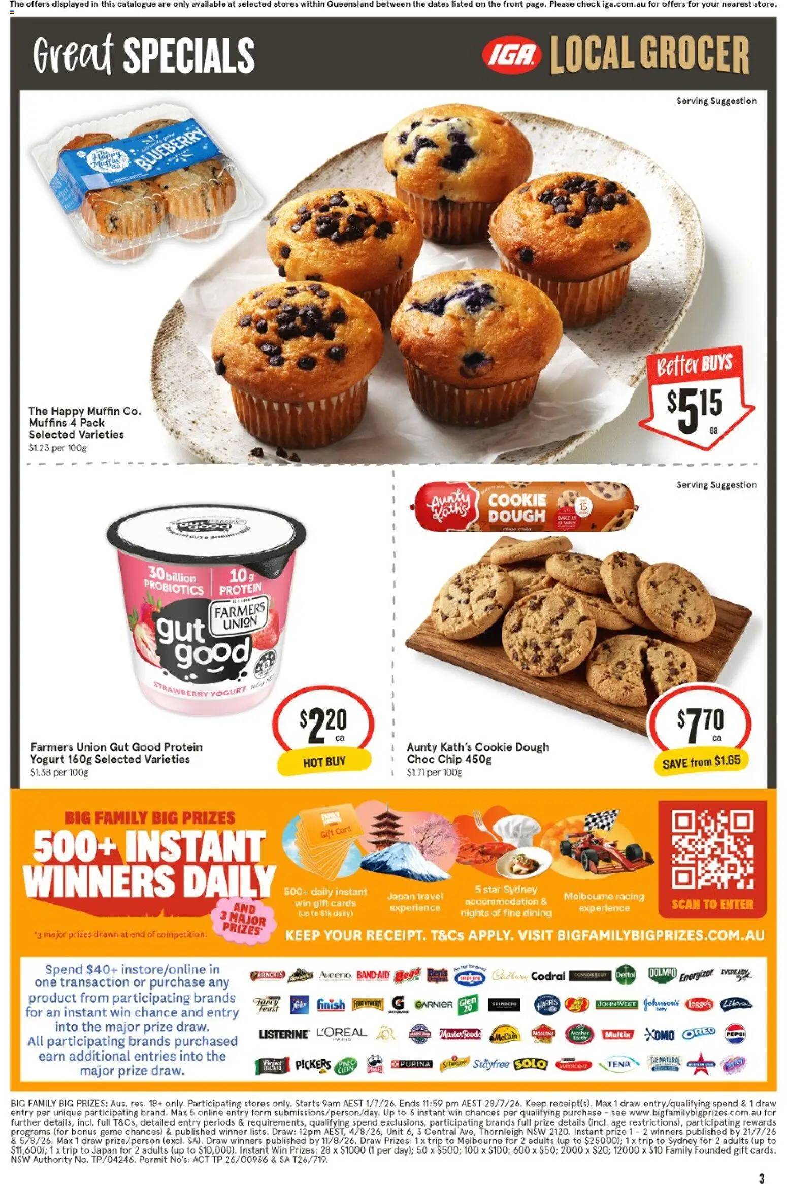 IGA catalogue - valid from 15/07/2026 | Page: 8 | Products: Antiperspirant, Dog food, Tablets, Pain relief