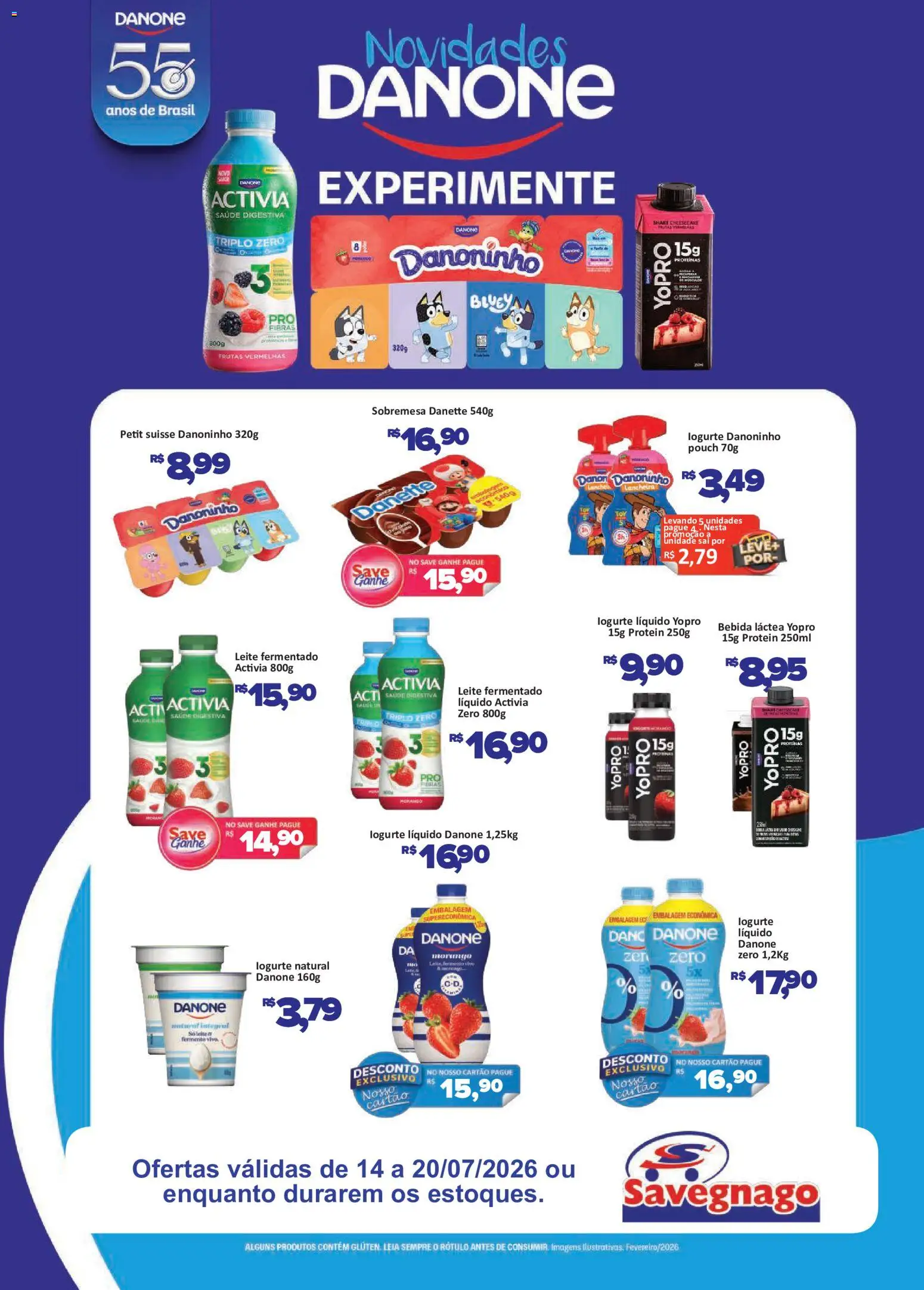 Savegnago ofertas Danone de 14/07/2026 catalogue cover