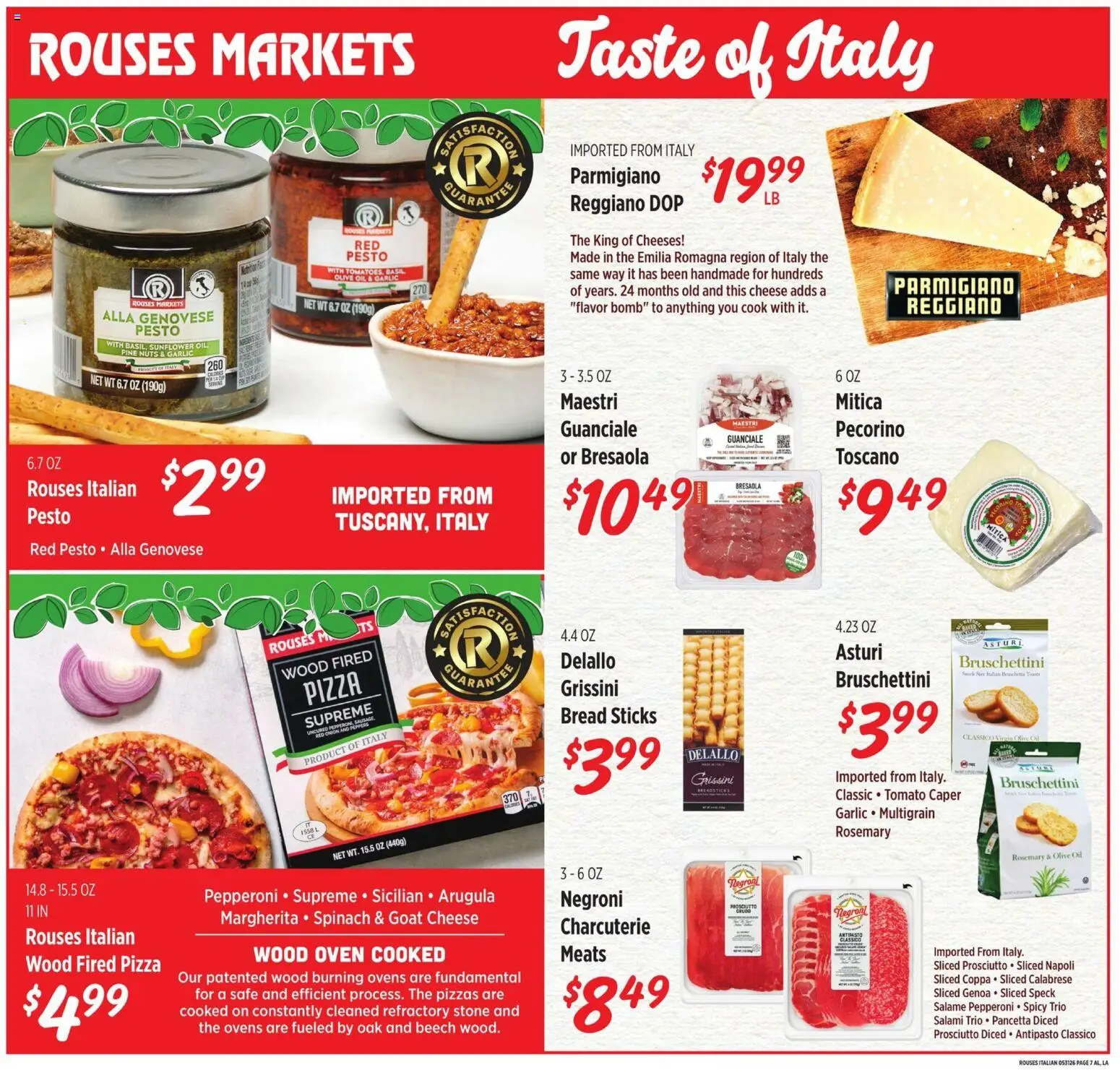 Rouses Monthly - LA - valid from 27.05.2026 | Page: 7 | Products: Cheese, Oil, Pizza, Oven