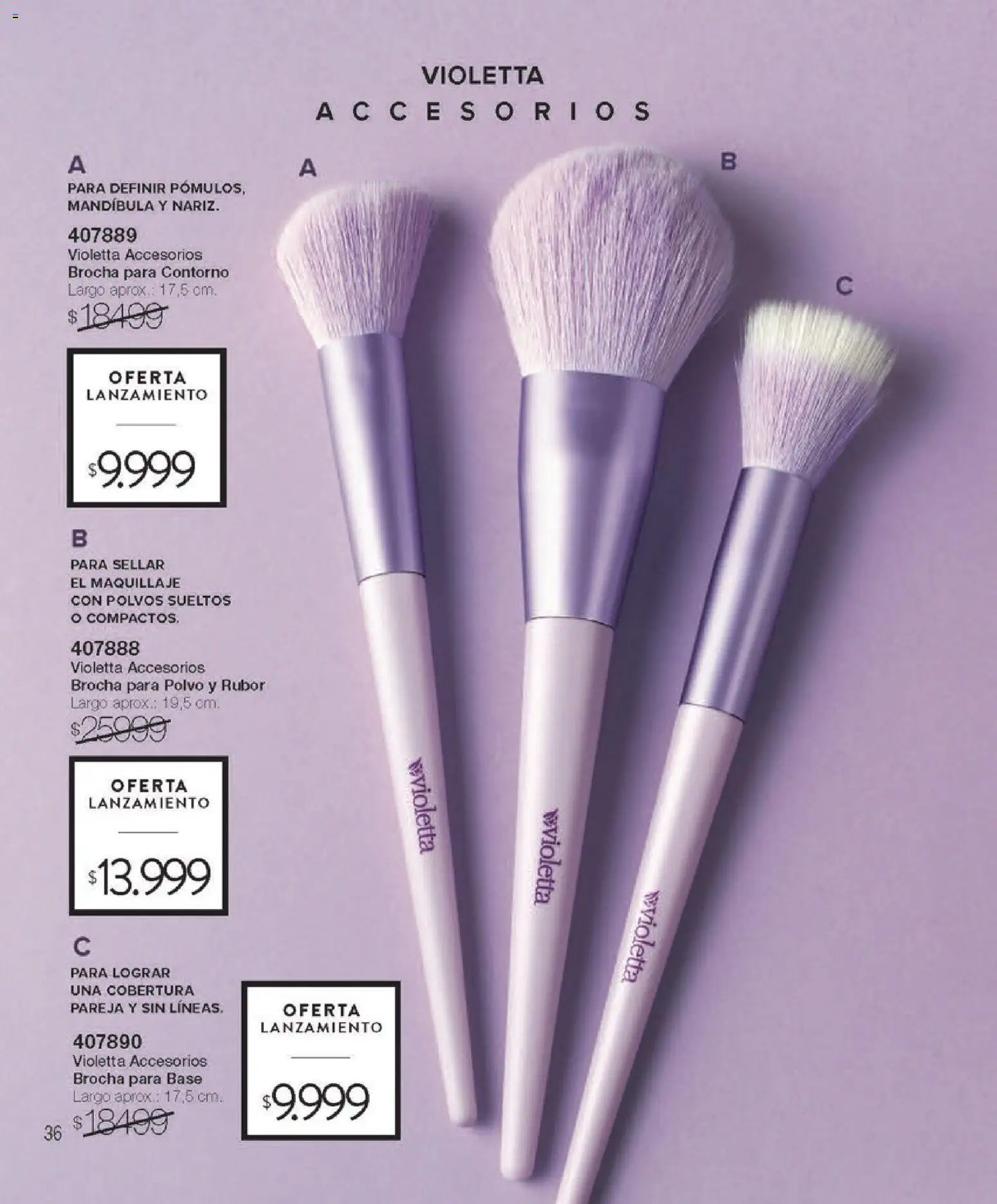 Violetta - Violetta Cosméticos │ válido desde el 09.03.2026 | Página: 326 | Productos: Maquillaje, Rubor, Brocha para base, Contorno