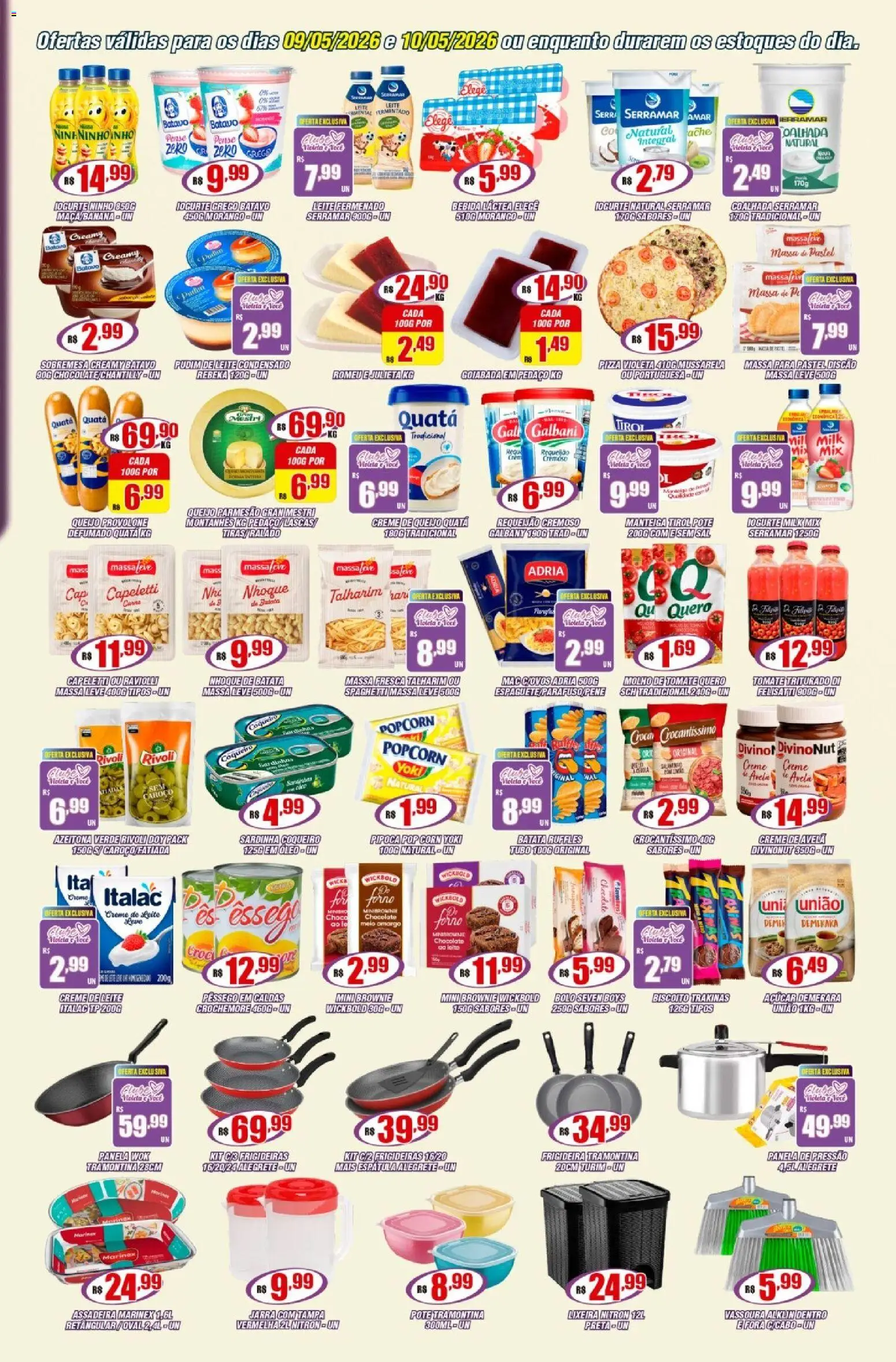 Violeta Supermercados Folheto - válido de 01.05.2026 | Página: 3 | Produtos: Pó, PC, Espátula, Goiabada