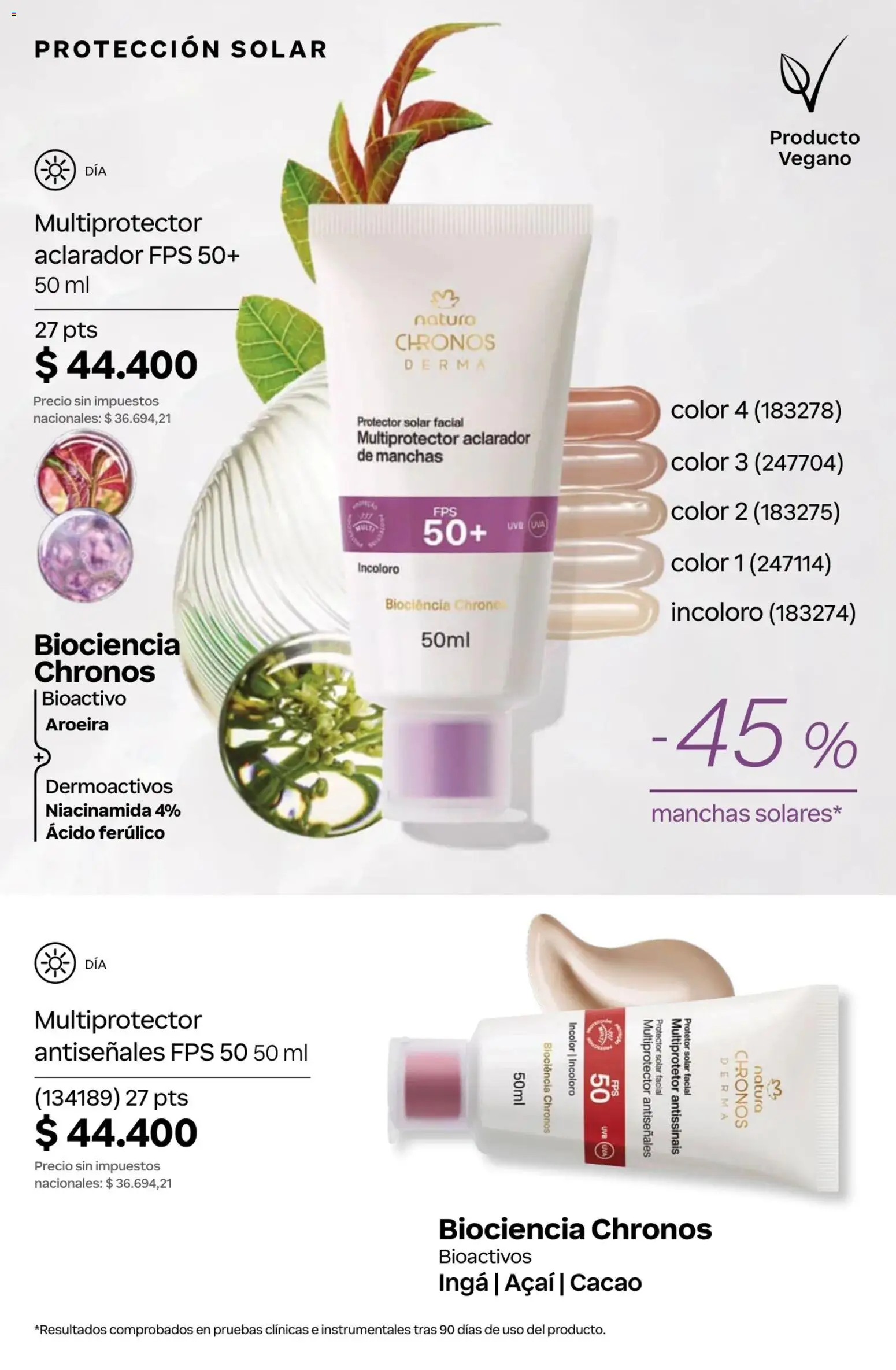 Catálogo Natura Ciclo 13 │ válido desde el 02/09/2026 | Página: 197 | Productos: Protector solar, Uva, Cacao