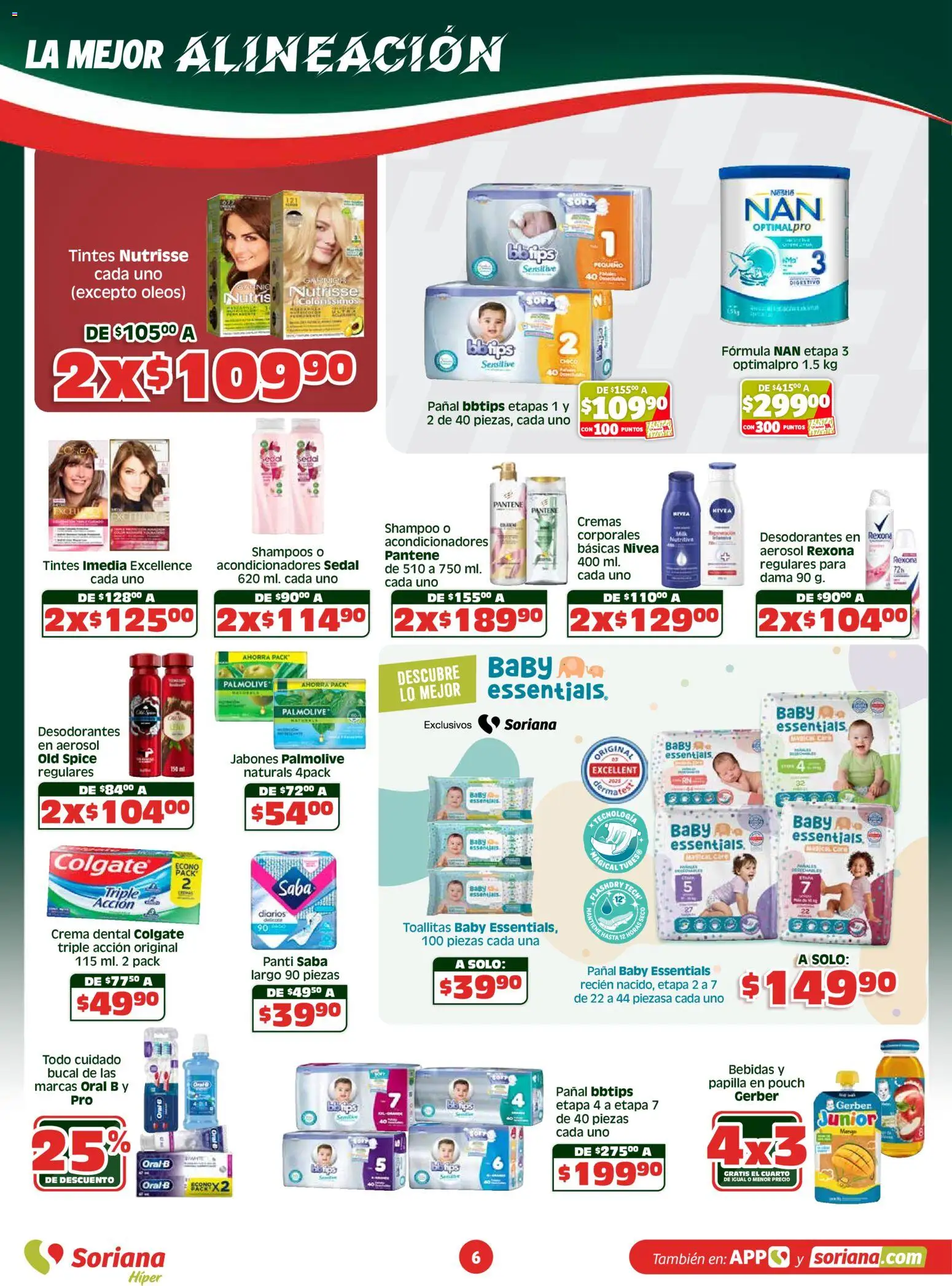 Nuevas ofertas de Soriana válidas en toda la República Mexicana desde el 30.04.2026. ¡Encuentra las mejores ofertas en Soriana Apoyamos con todo Híper Nacional! | Página: 6