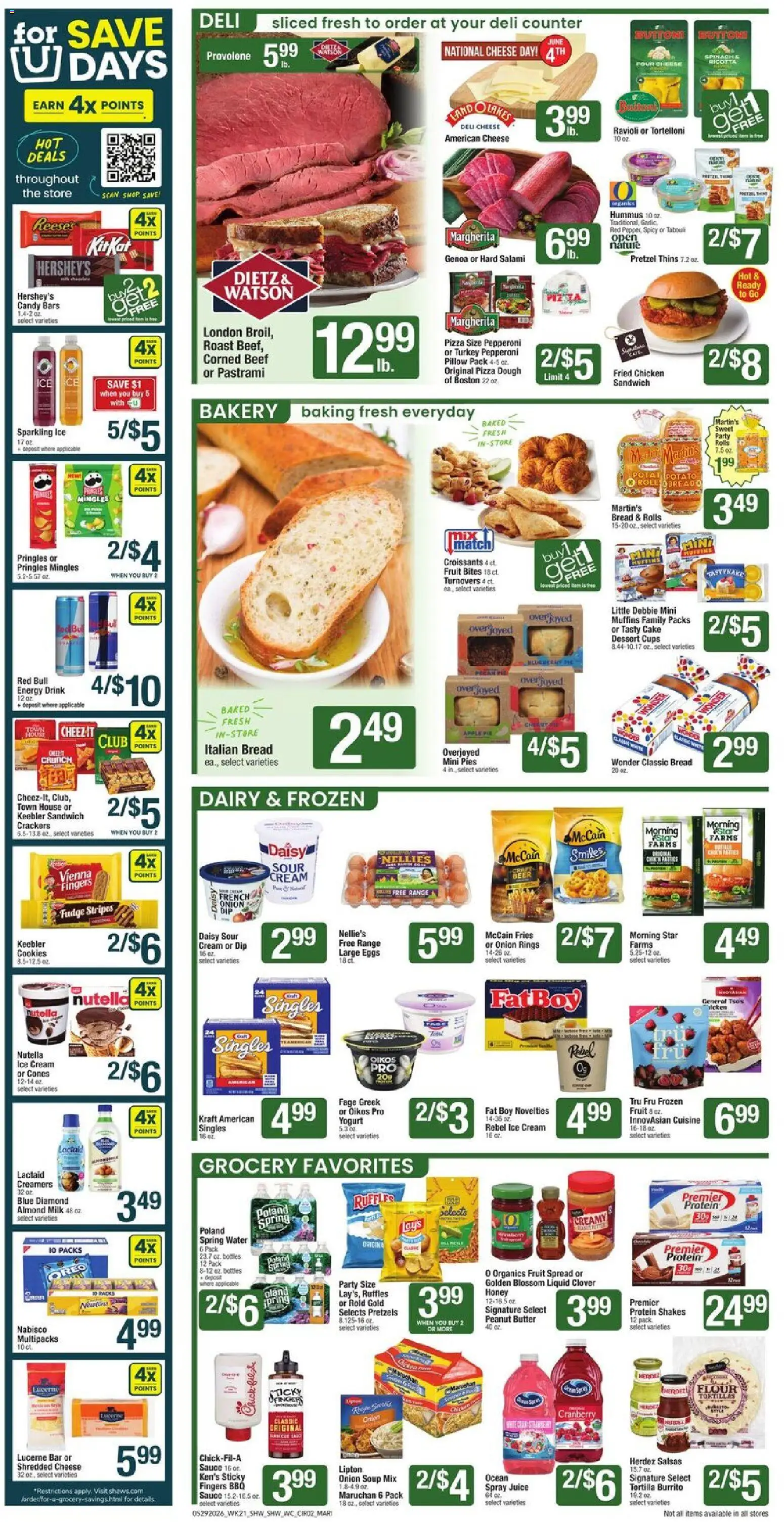 Shaw's Weekly Ad - valid from 29.05.2026 | Page: 2 | Products: Pillow, Milk, Eggs, Cookies