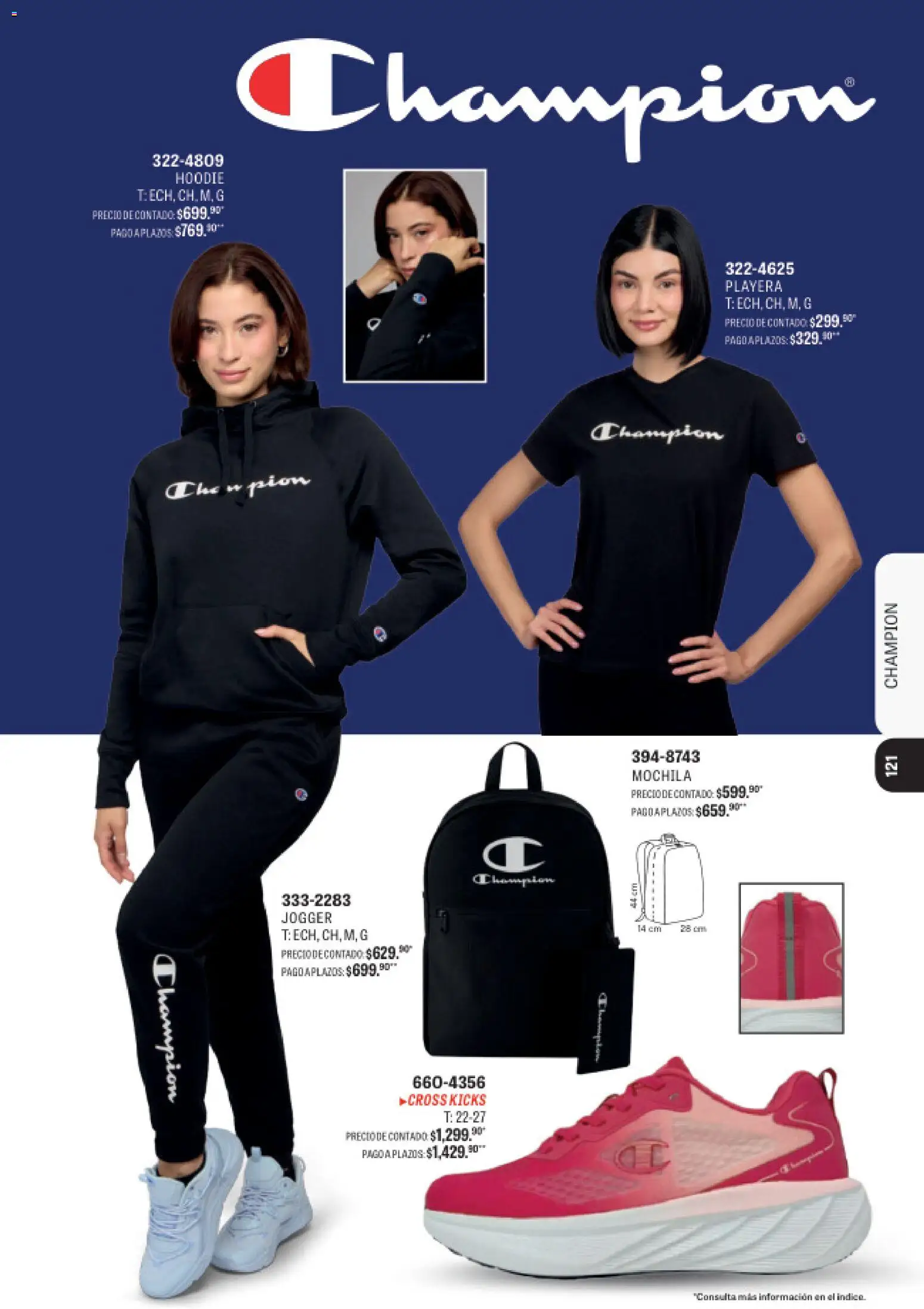 Nuevas ofertas de Andrea válidas en toda la República Mexicana desde el 09/08/2026. ¡Encuentra las mejores ofertas en Andrea catálogo Deportivo Completo! | Página: 121 | Productos: Mochila, Playera