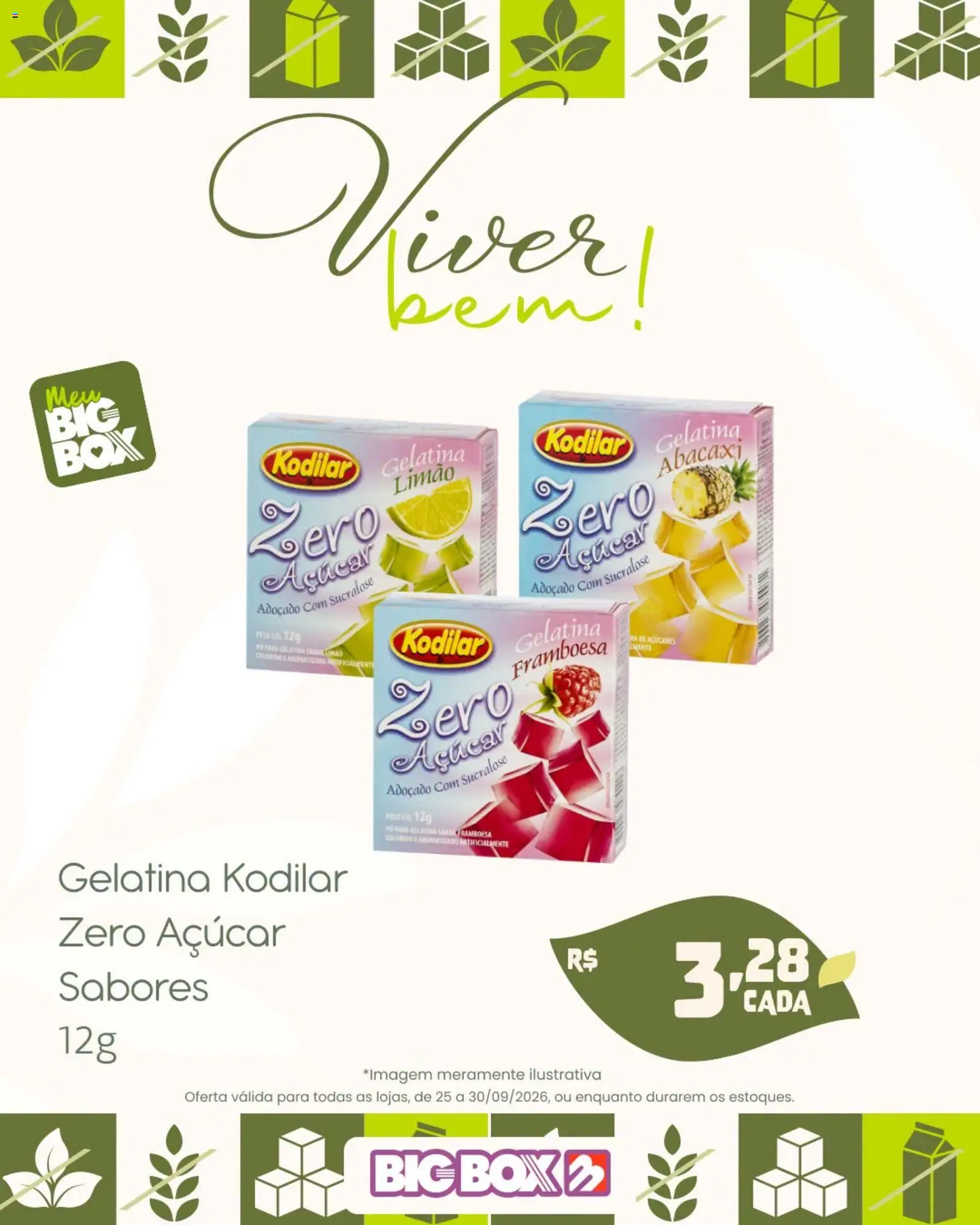 Big Box Folheto - válido de 25/09/2026 | Página: 6 | Produtos: Kodilar, Abacaxi, Açúcar, Gelatina