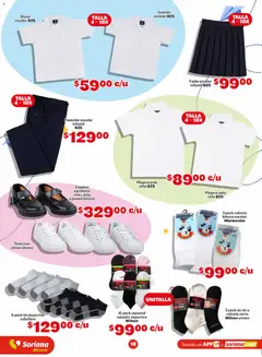 Vista previa de Soriana Más útiles más ahorro Mercado Nacional, nuevo folleto de la tienda, válido en México a partir del 13/08/2026 | Página: 10 | Productos: Tenis, Camisa, Zapatos, Playera