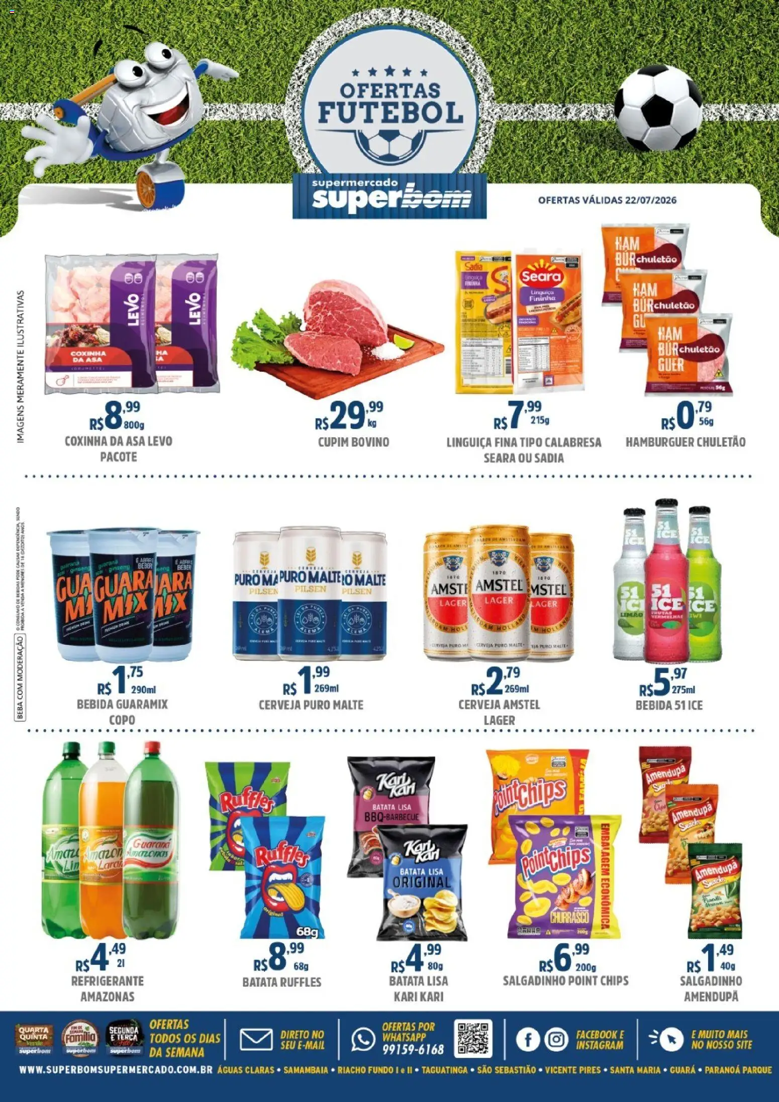 Superbom Folheto - válido de 22/07/2026 | Página: 3 | Produtos: Mexerica, Salada, Bandeja, Mamão