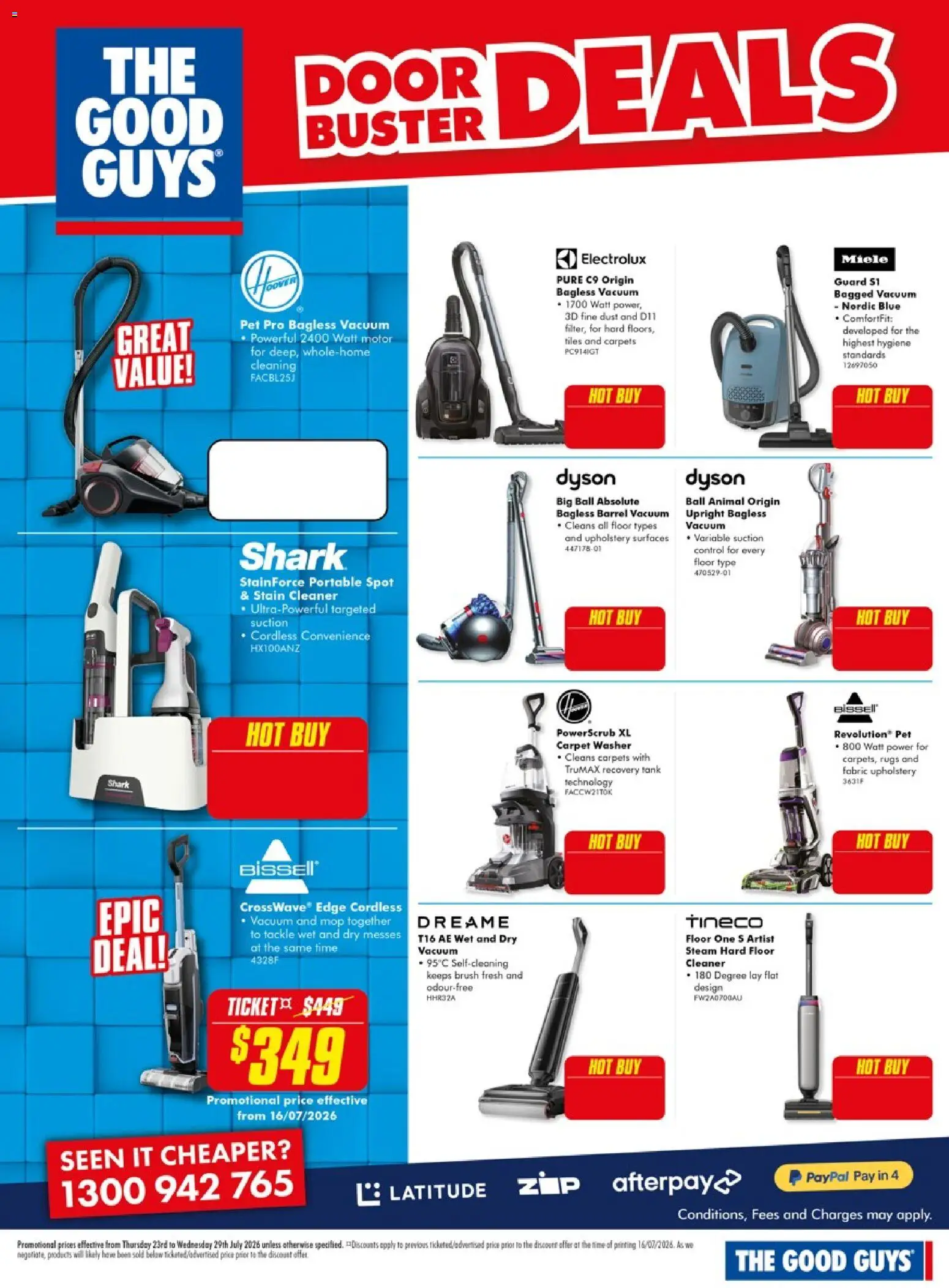 The Good Guys catalogue - valid from 23/07/2026 | Page: 18 | Products: Door, Brush, Rugs, Washer