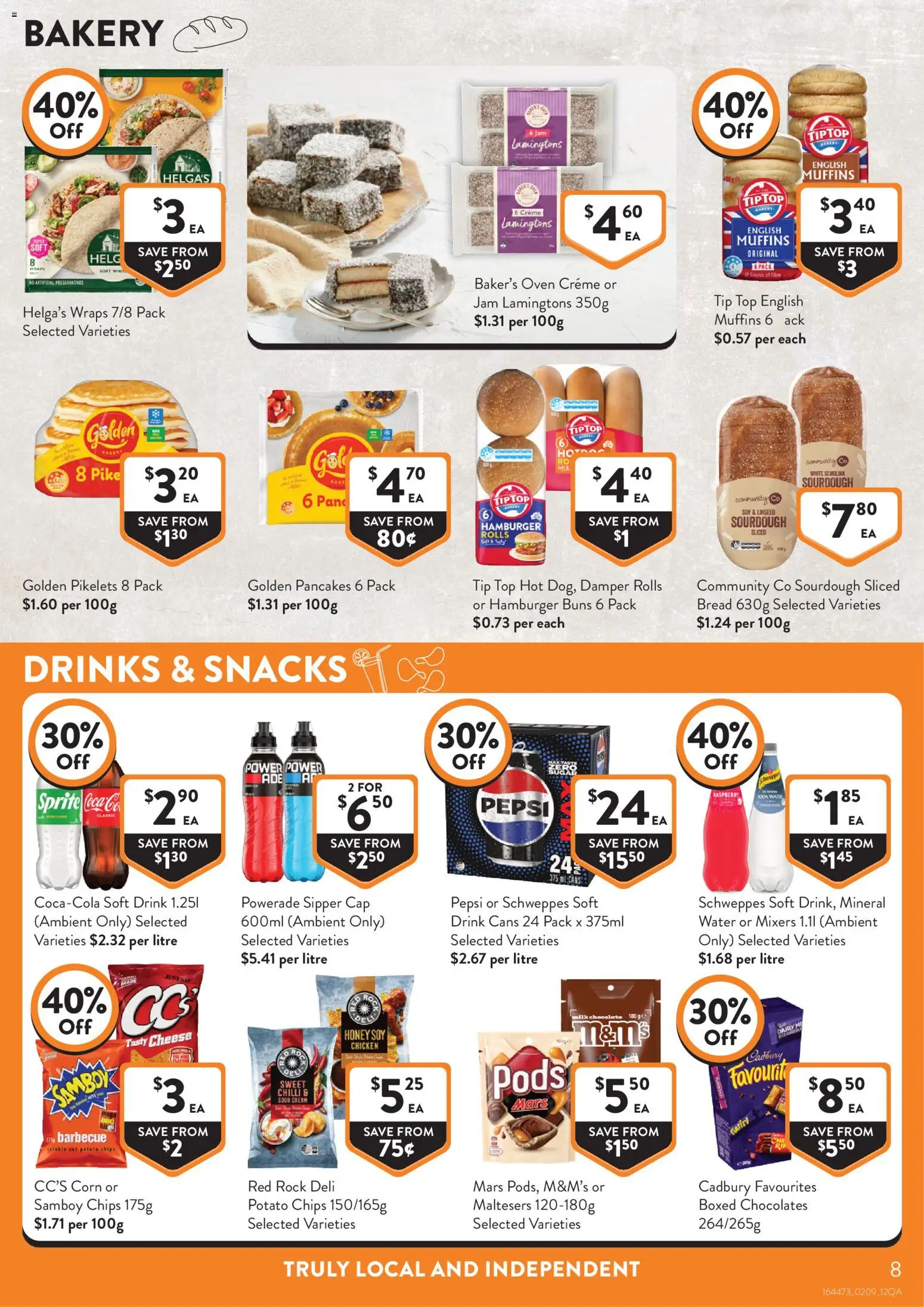 Foodworks catalogue - valid from 02/09/2026 | Page: 8 | Products: Chicken, Chips, Sprite, Oven
