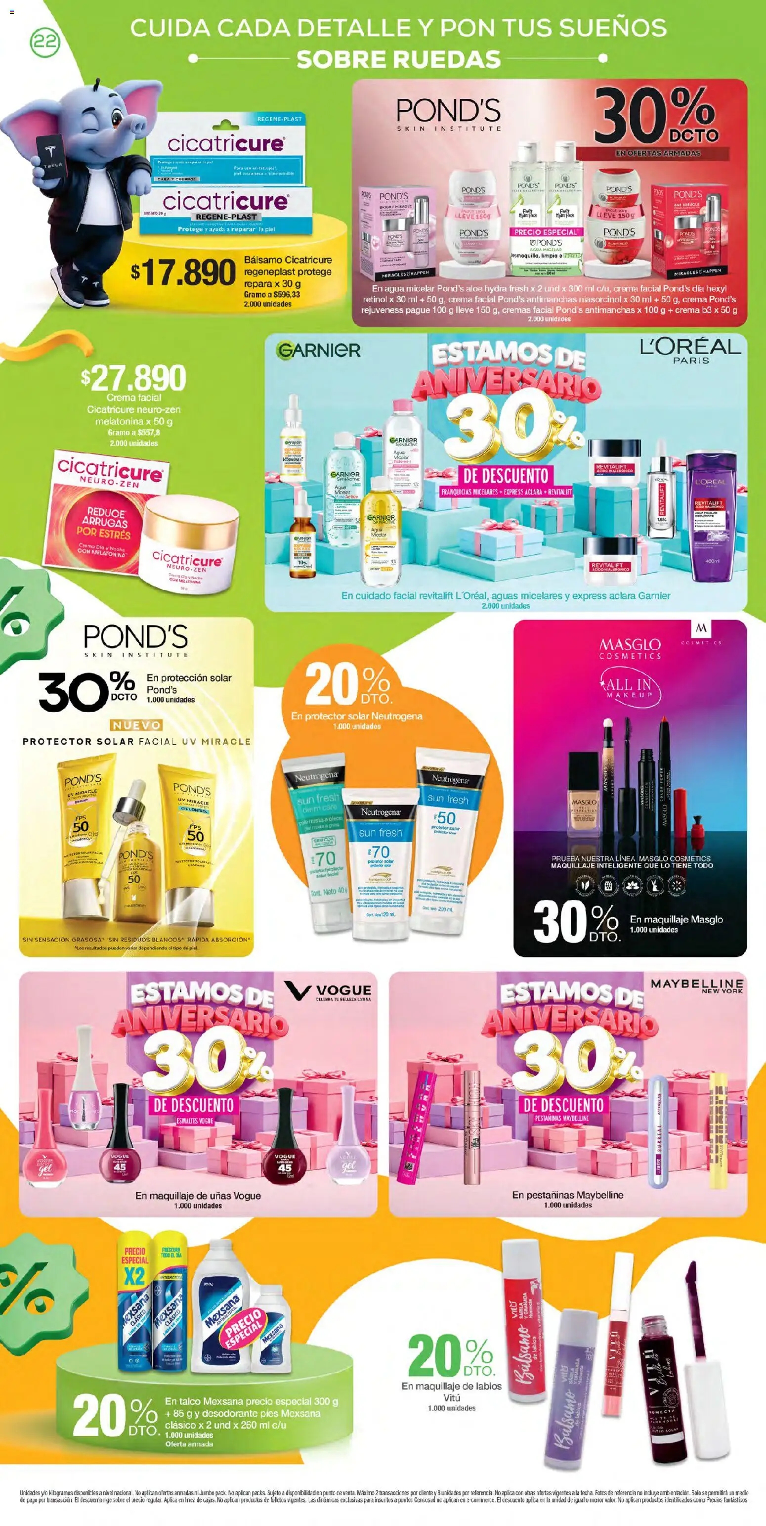 Jumbo revista - valida desde el 24/09/2026 | Página: 22 | Productos: Agua micelar, Sobre, Maquillaje, Granada