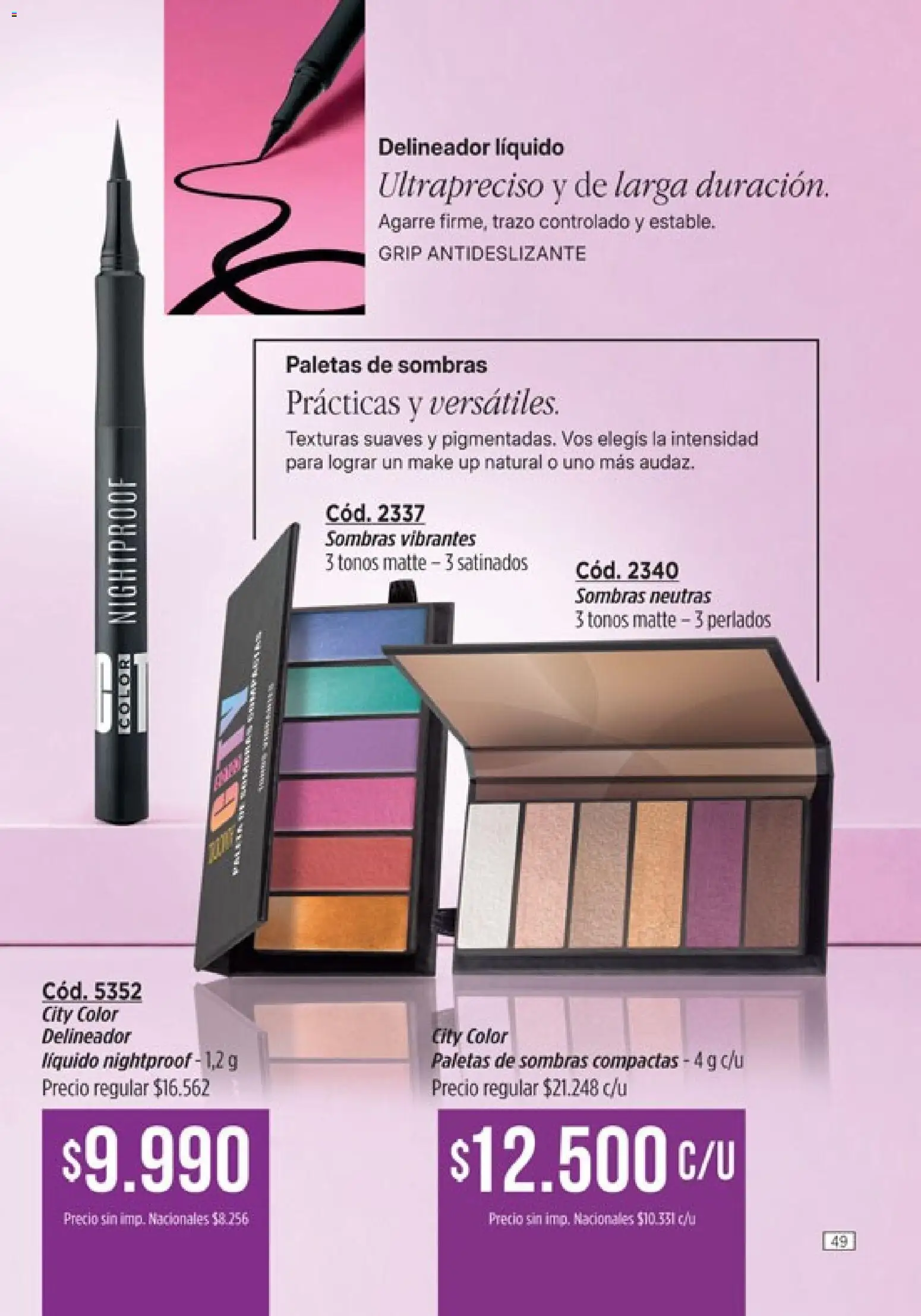 Catálogo Amodil Campaña 15 │ válido desde el 26/08/2026 | Página: 49 | Productos: Paletas, Delineador