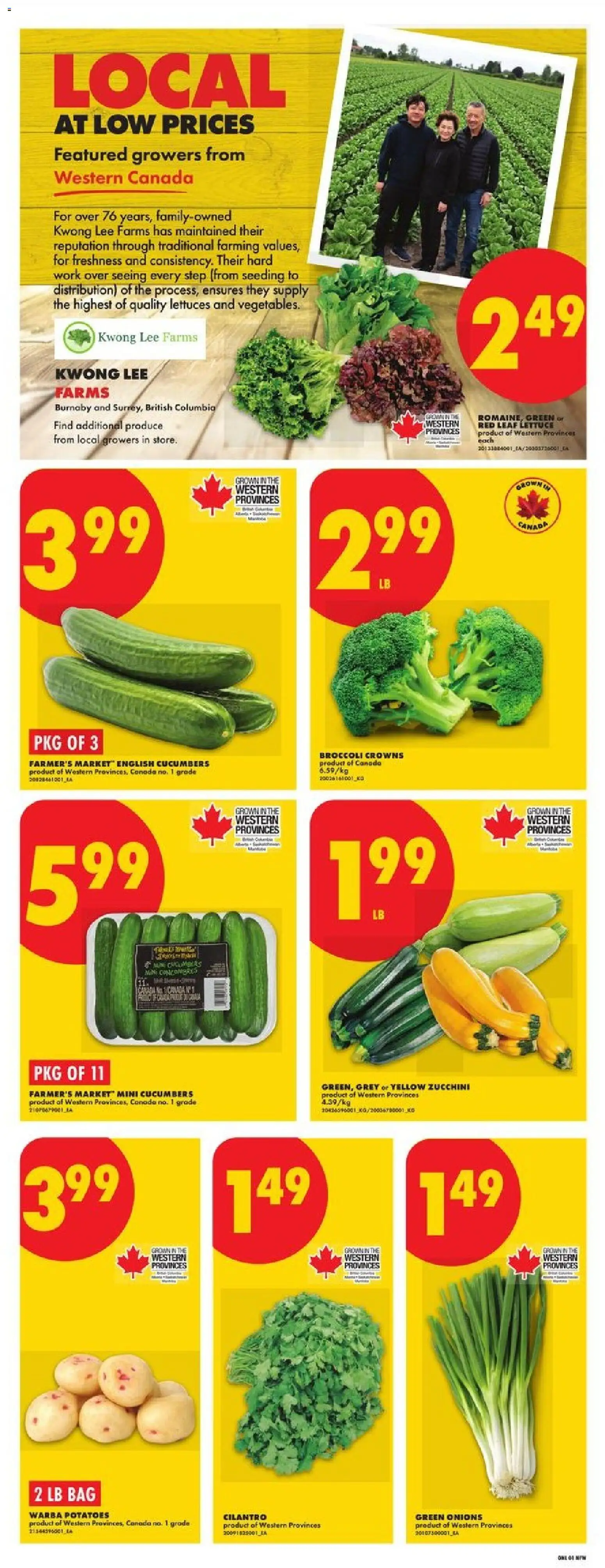 No Frills flyer valid from Jul 30, 2026 | Page: 3 | Products: Cucumbers, Potatoes, Bag