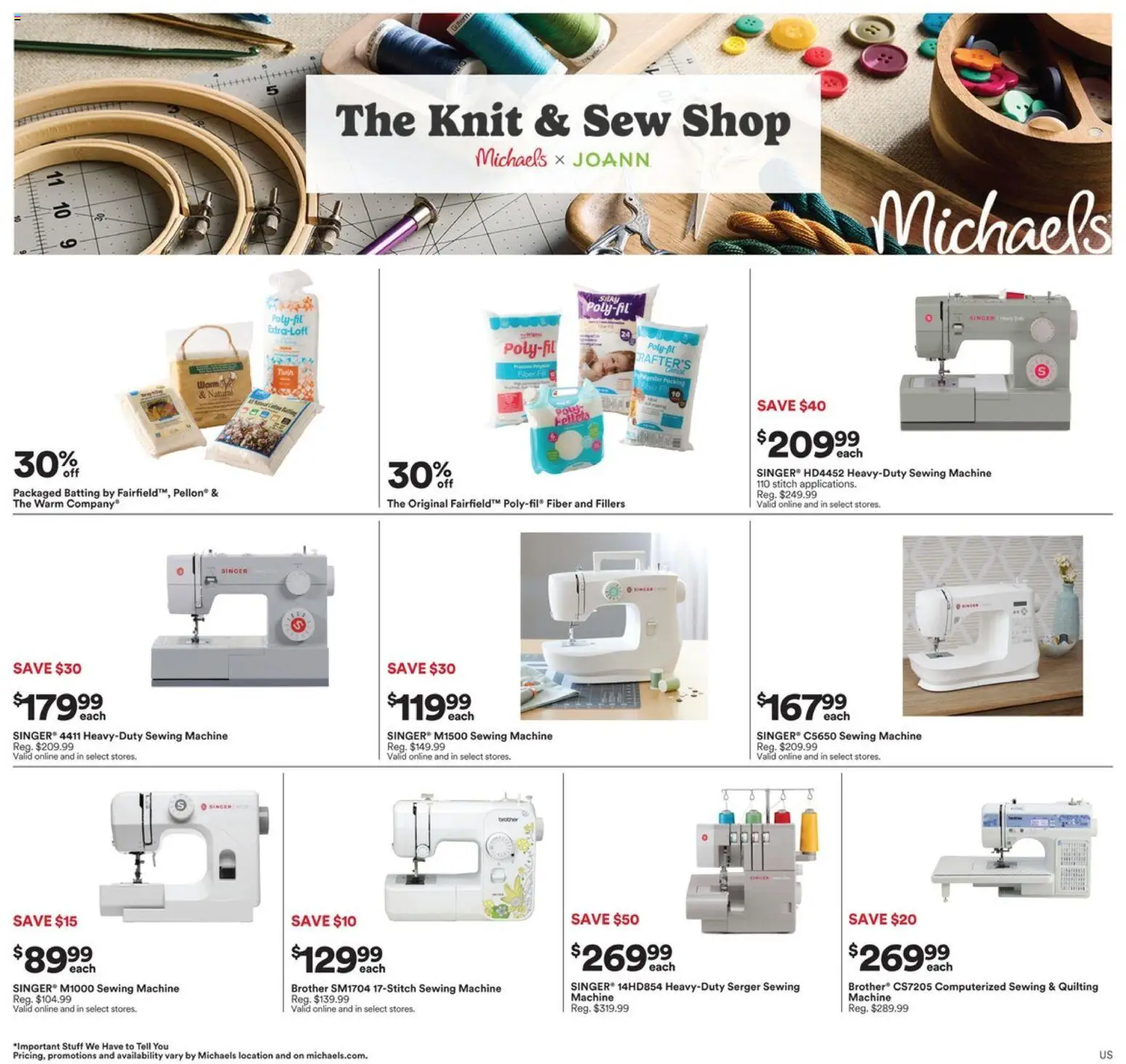 Michaels Weekly Ad - valid from 08/30/2026 | Page: 2 | Products: Sewing machine