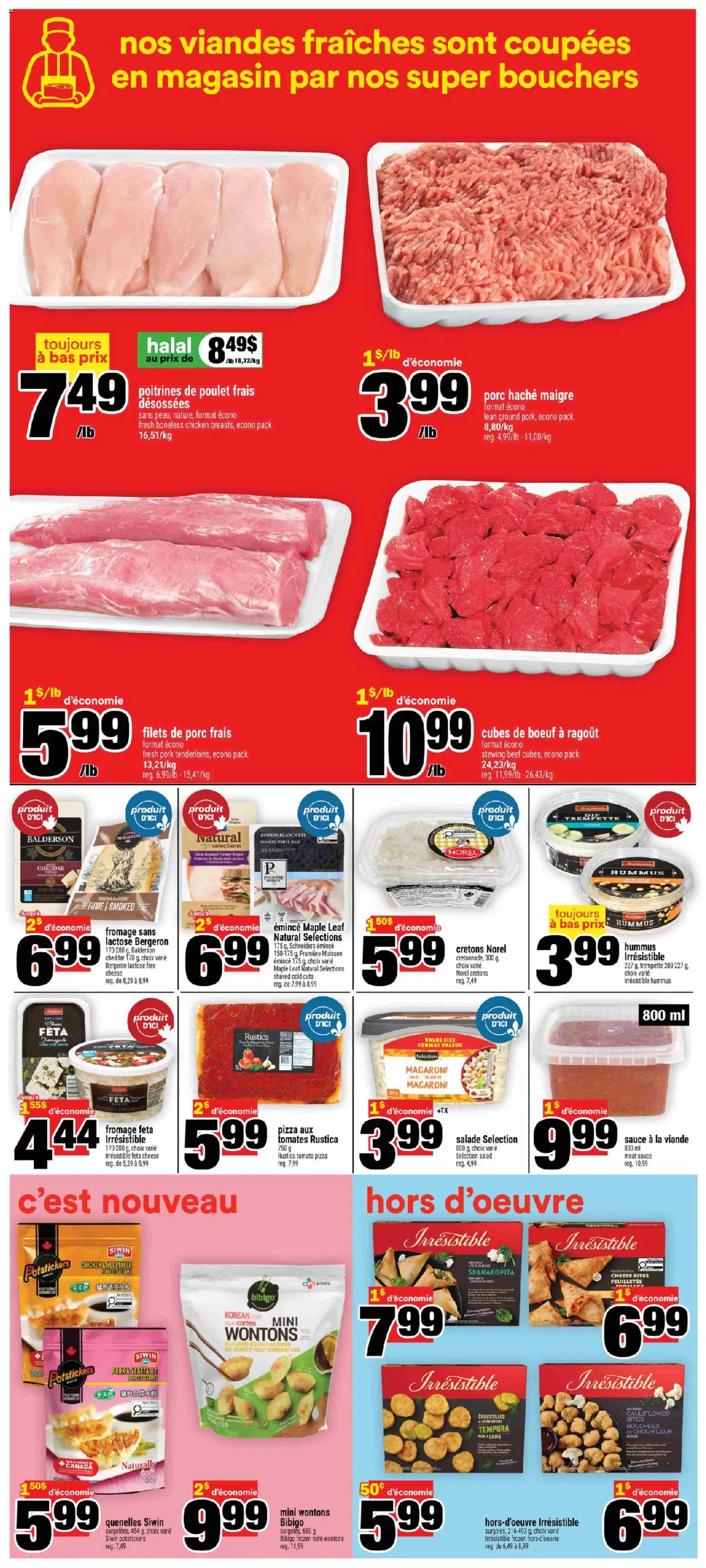 Super C flyer valid from Sep 3, 2026 | Page: 12 | Products: Hummus, Feta cheese, Cheese, Pork