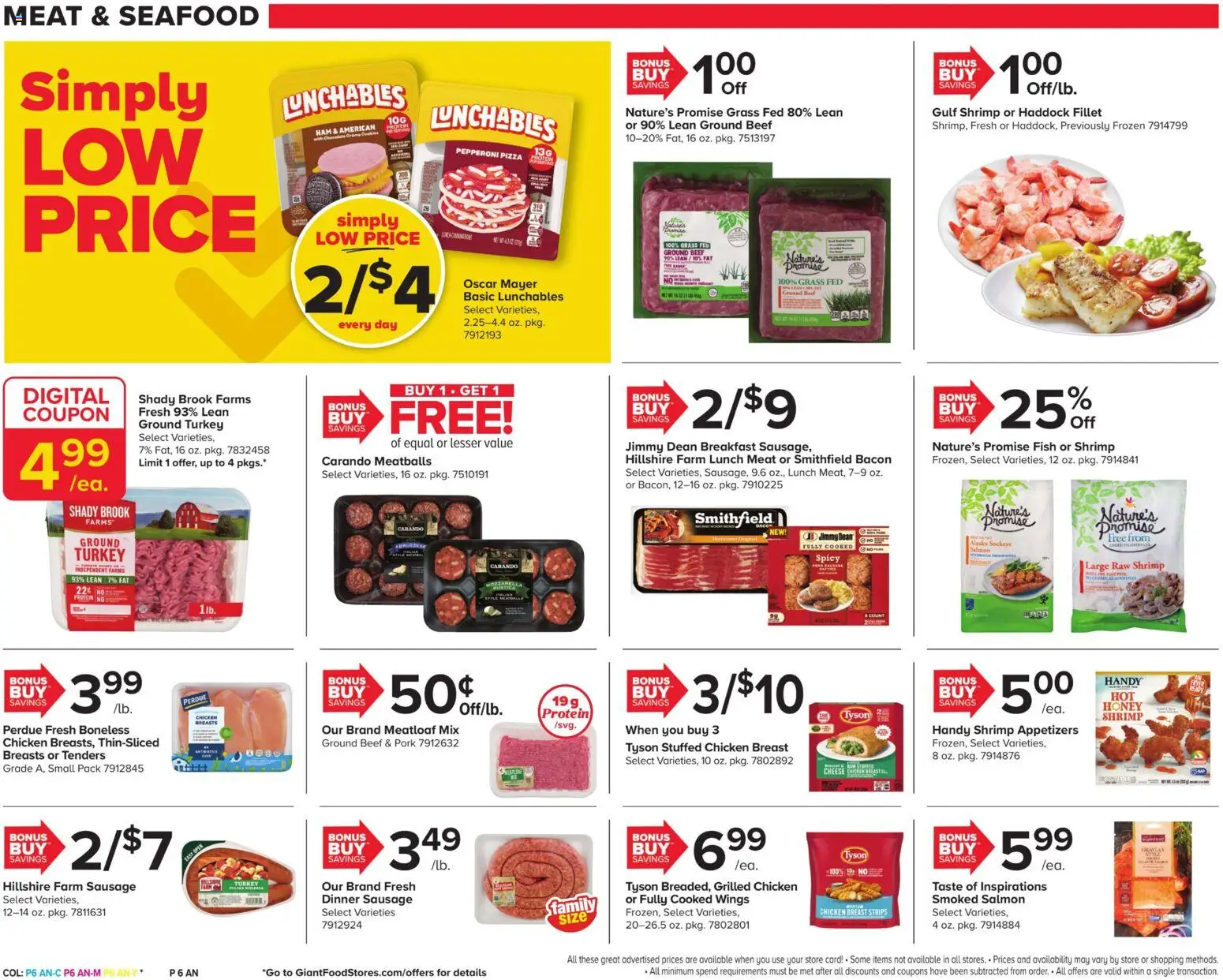Giant Weekly Ad - valid from 09/18/2026 | Page: 12 | Products: Meat, Pork, Bacon, Sausage