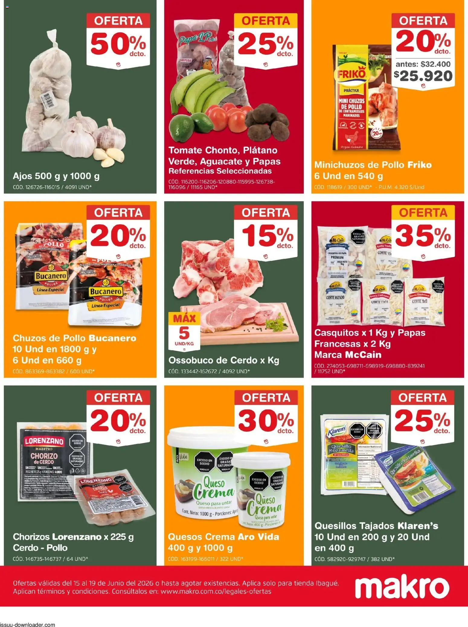 Makro revista - valida desde el 15.06.2026 | Página: 2 | Productos: Aguacate, Pollo, Peso, Tocineta
