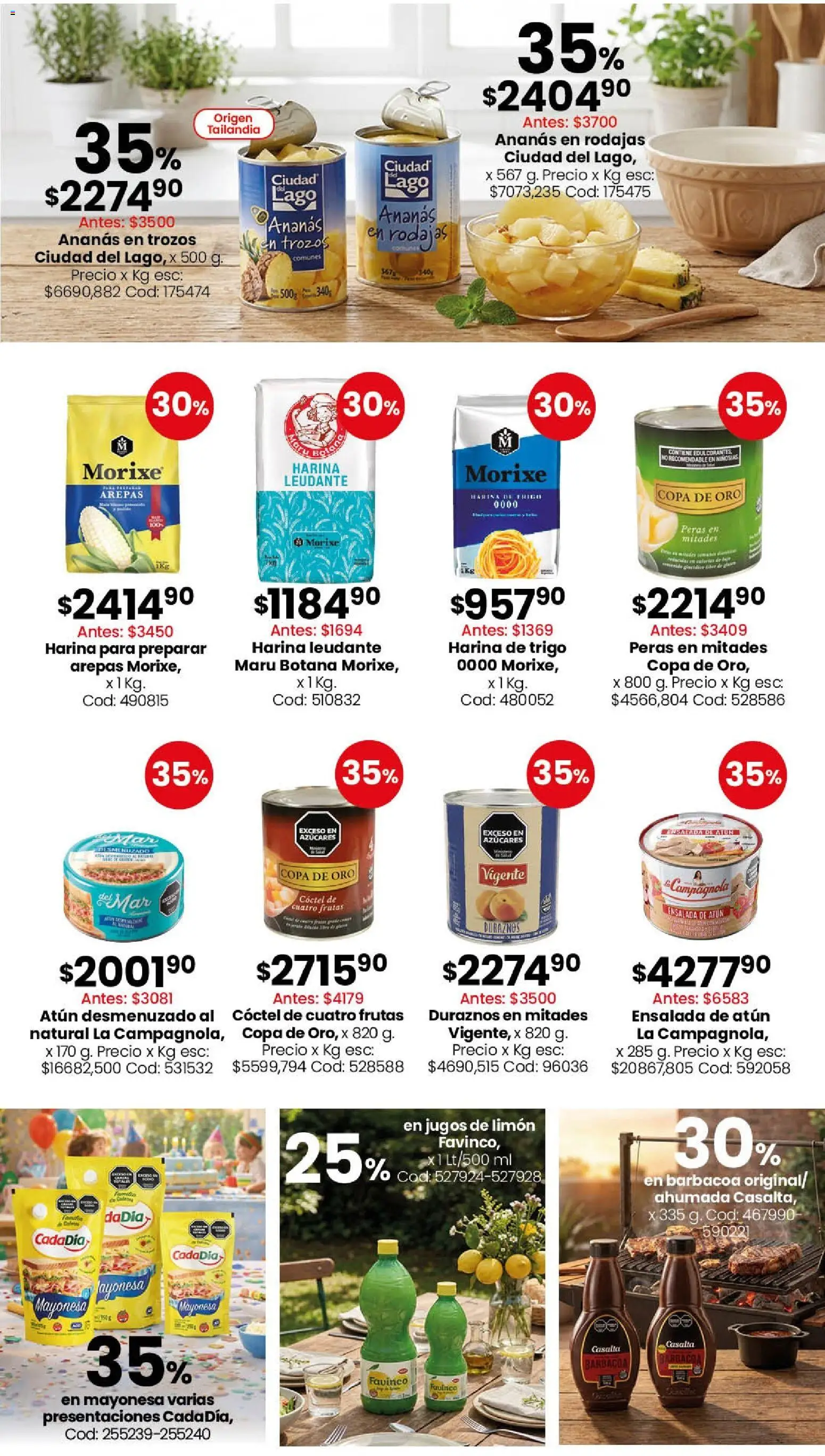 Coto - Almacén y bebidas │ válido desde el 01.06.2026 | Página: 2 | Productos: Ensalada, Harina, Mayonesa, Atún
